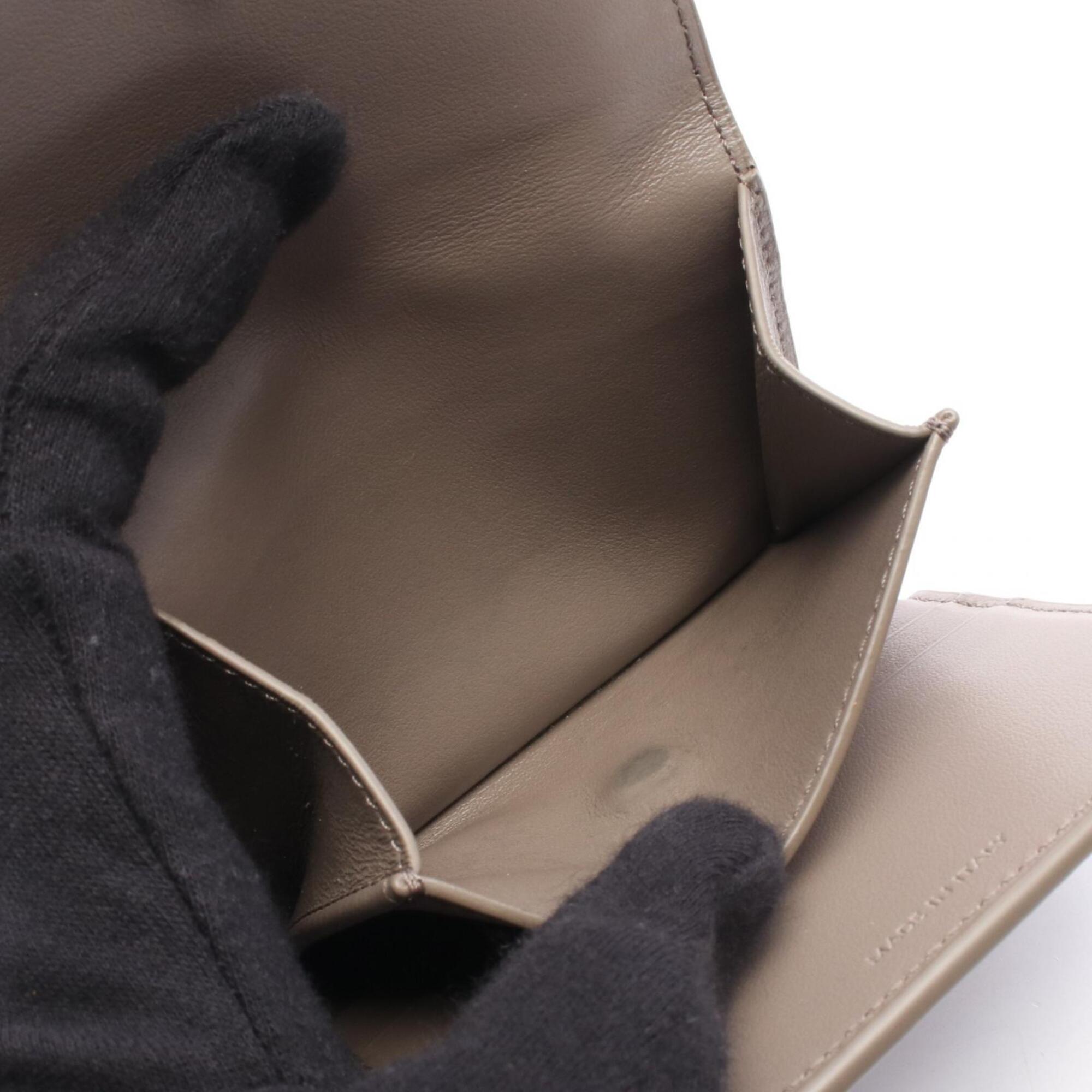 Celine Beige Leather Wallet (Tri-Fold) (Pre-Owned)
