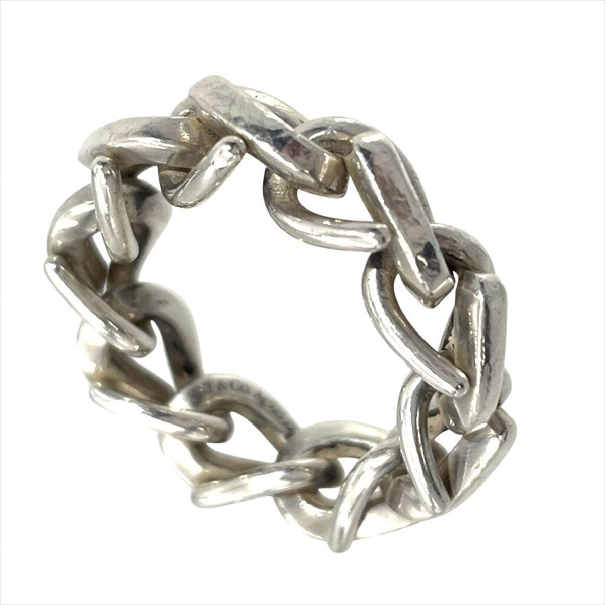 Tiffany Silver Silver 925 Band Ring (Pre-Owned)
