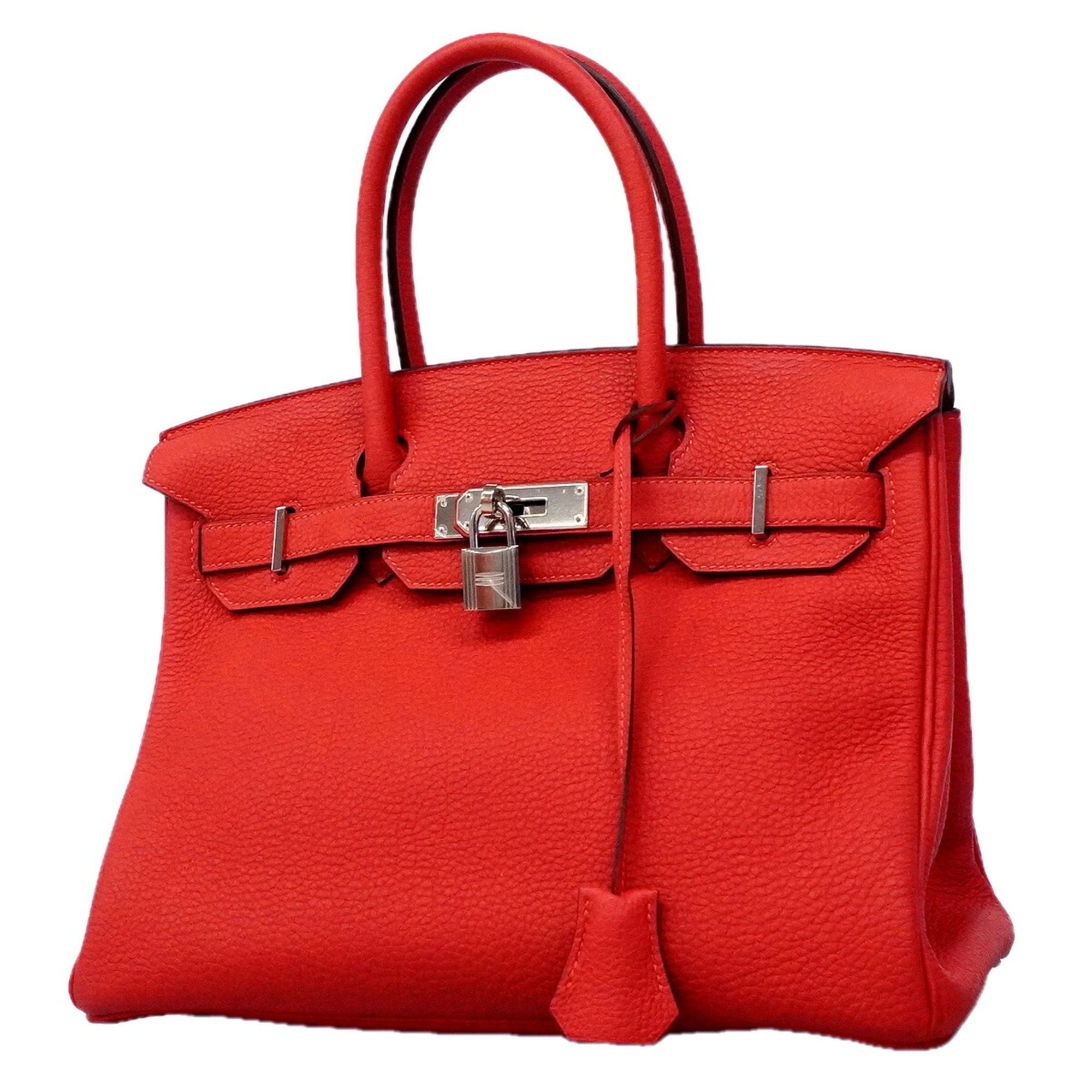 Hermes Bougainvillier Togo Leather Handbag (Pre-Owned)