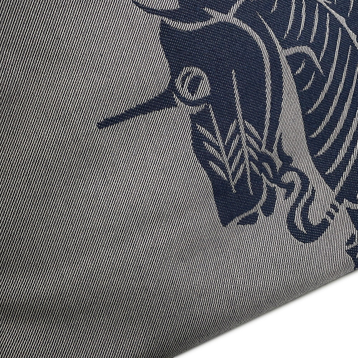 Burberry Gray Navy Canvas Handbag Tote Bag (Pre-Owned)