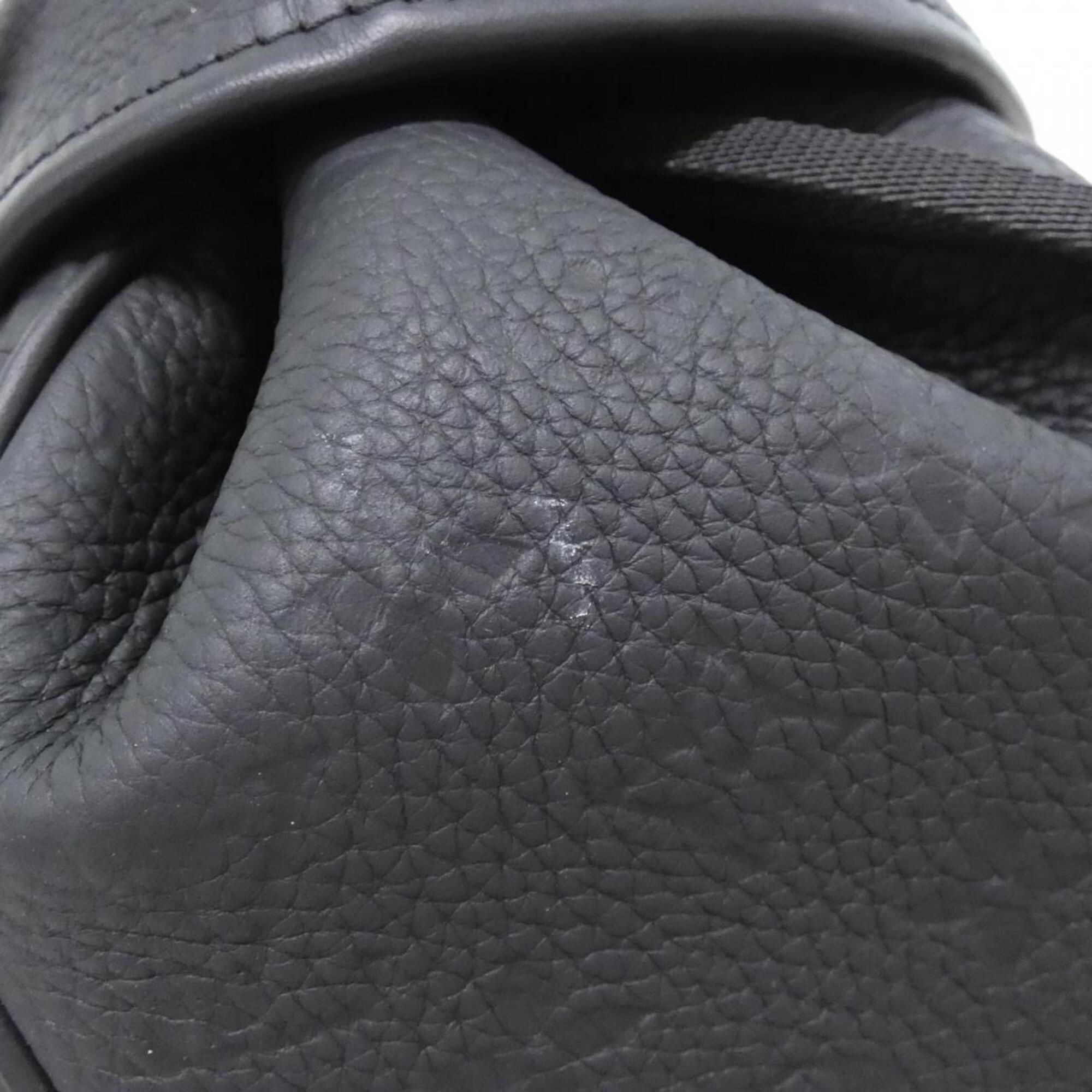 Louis Vuitton Black Leather Backpack (Pre-Owned)