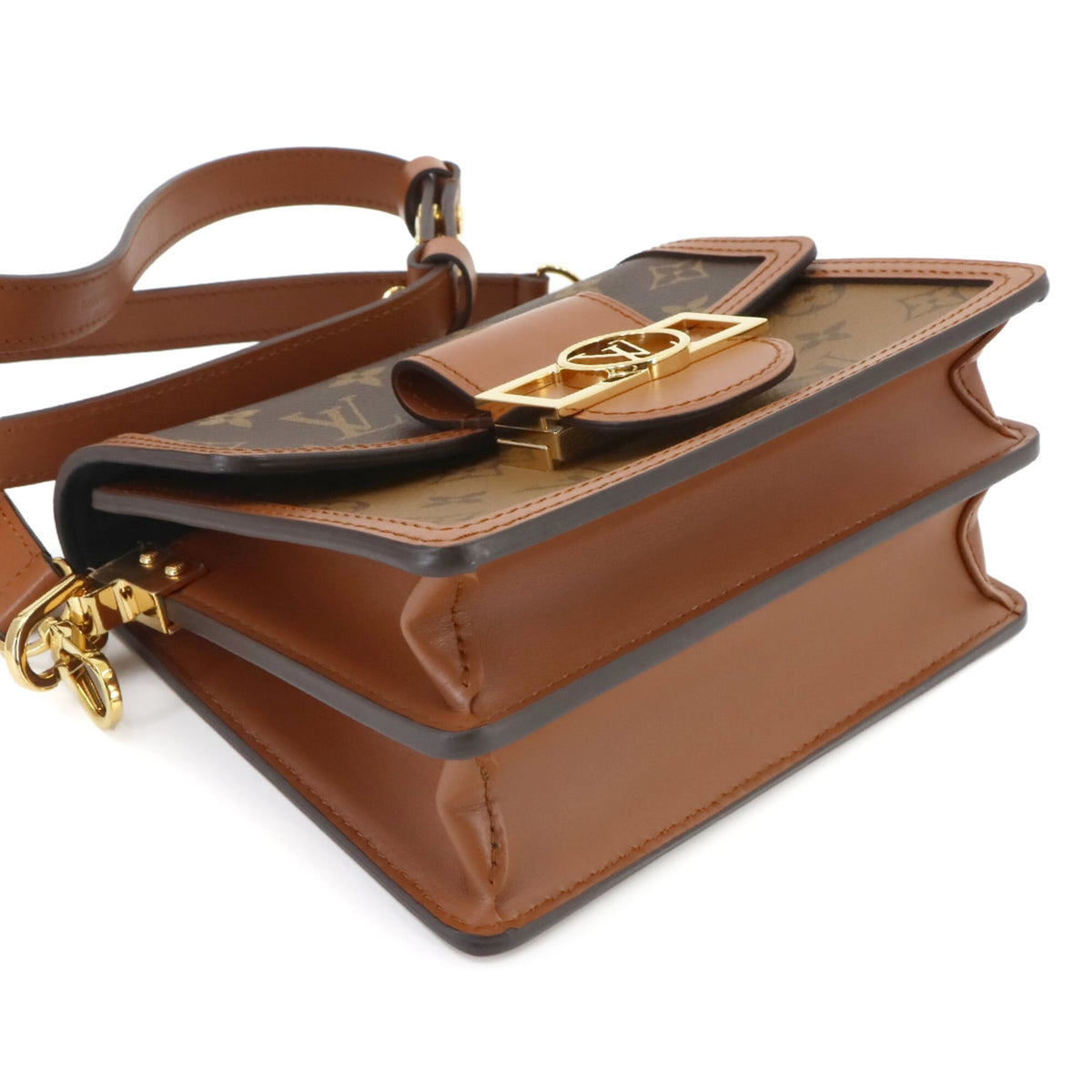 Louis Vuitton Brown Monogram Reverse Monogram Reverse Monogram Canvas Handbag Shoulder Bag (Pre-Owned)