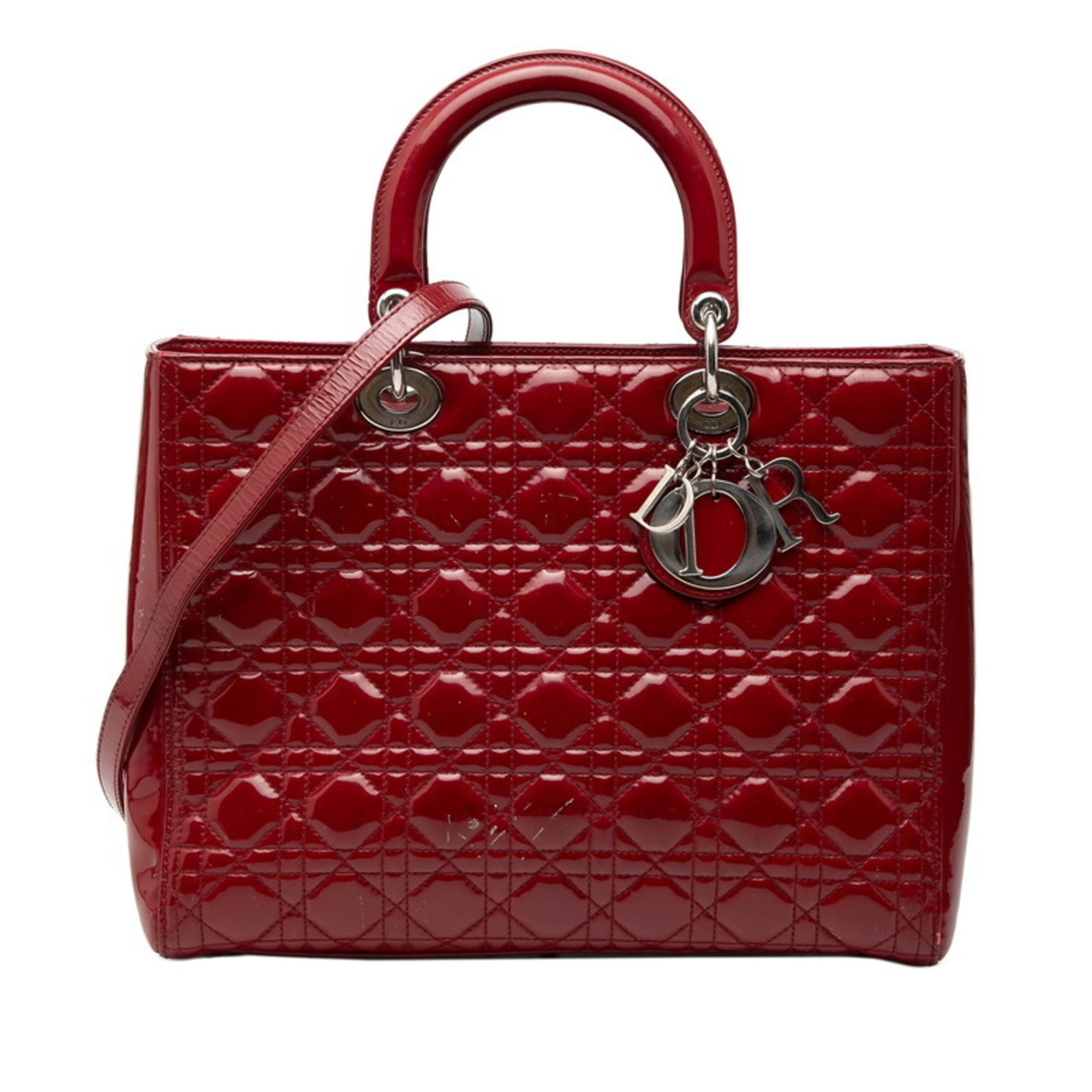 Christian Dior Red Color Handbag Shoulder Bag (Pre-Owned)