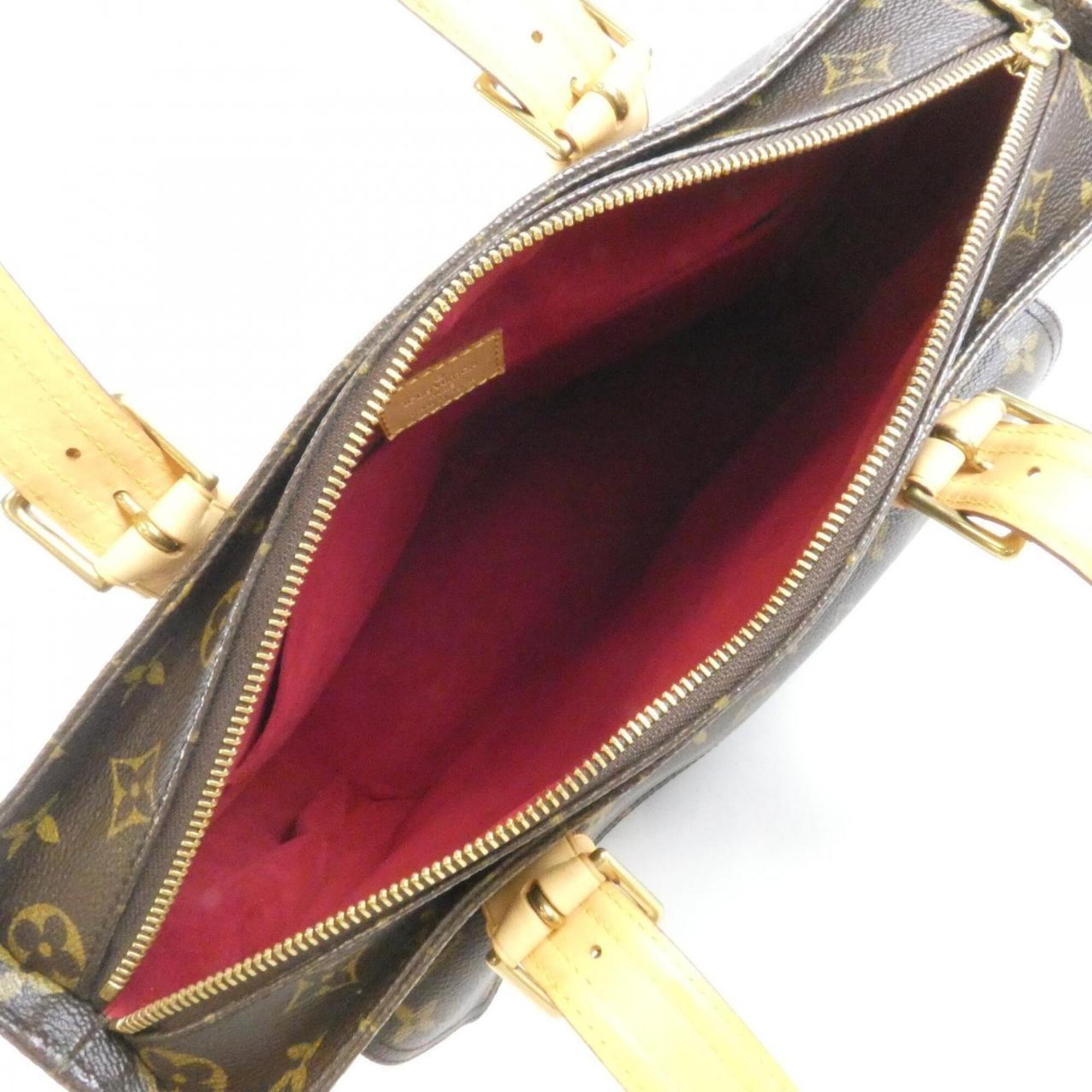 Louis Vuitton Marron Coated Canvas Handbag (Pre-Owned)