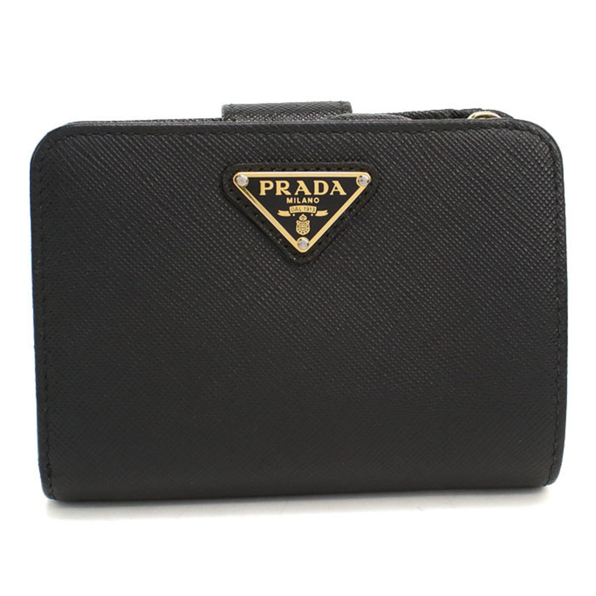 Prada Black Leather Wallet (Bi-Fold) (Pre-Owned)