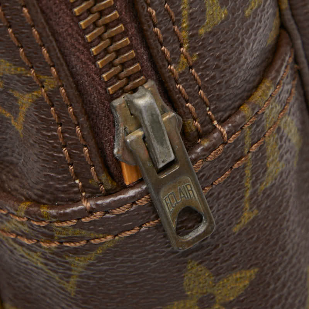 Louis Vuitton Brown Pvc Leather Clutch Bag (Pre-Owned)
