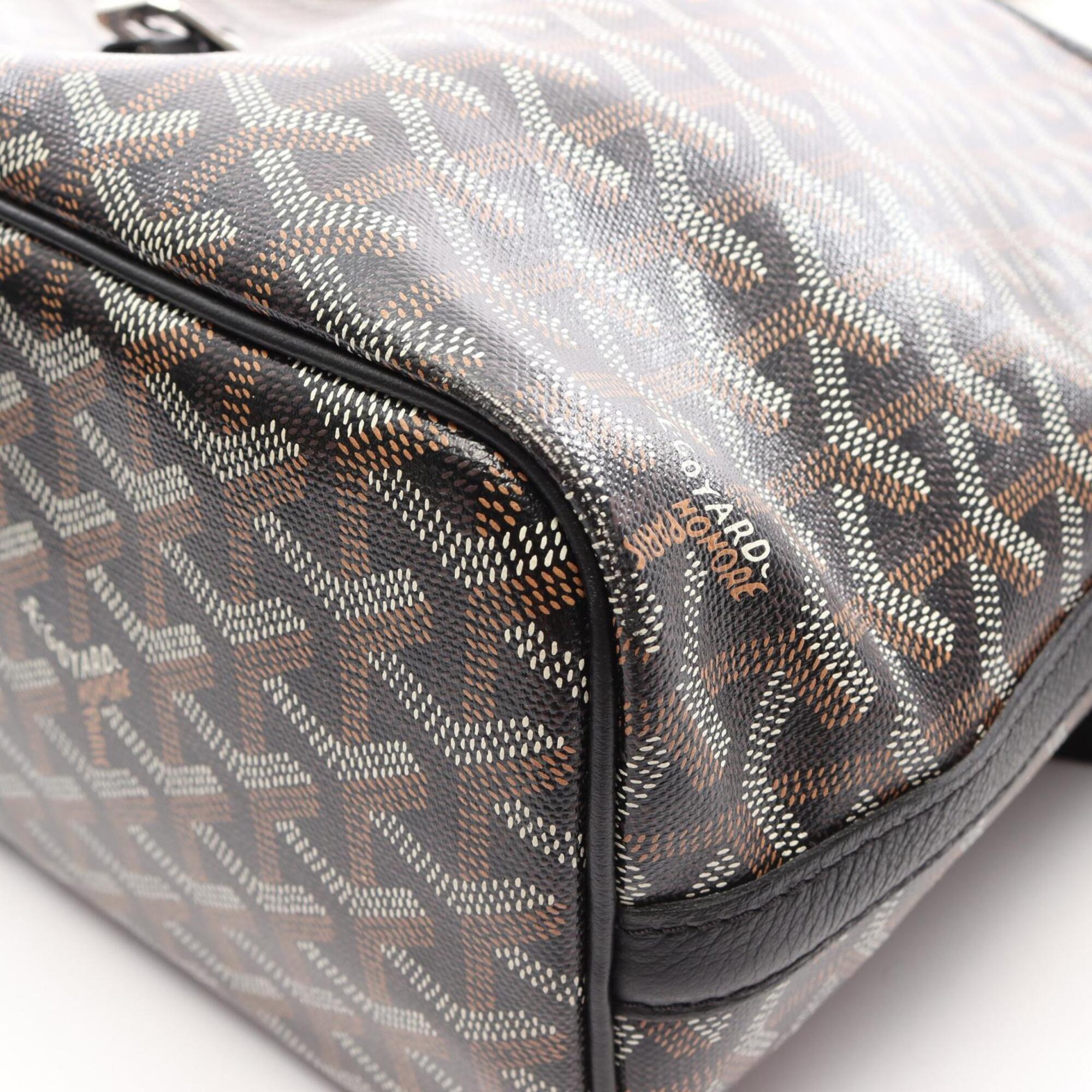 Goyard Black Multi-Color Coated Canvas Pvc Leather Handbag Shoulder Bag (Pre-Owned)