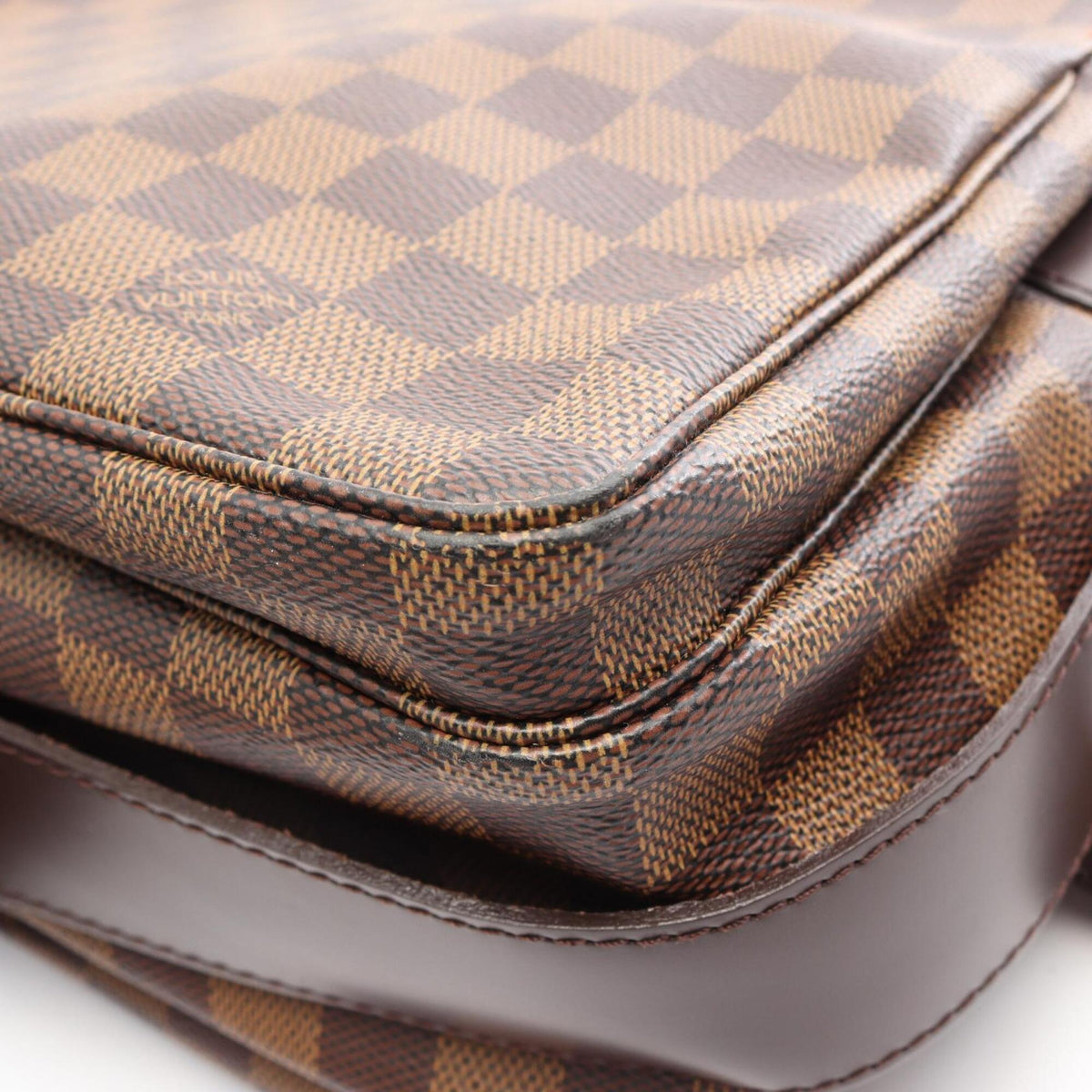 Louis Vuitton Brown Coated Canvas Pvc Leather Handbag Shoulder Bag (Pre-Owned)