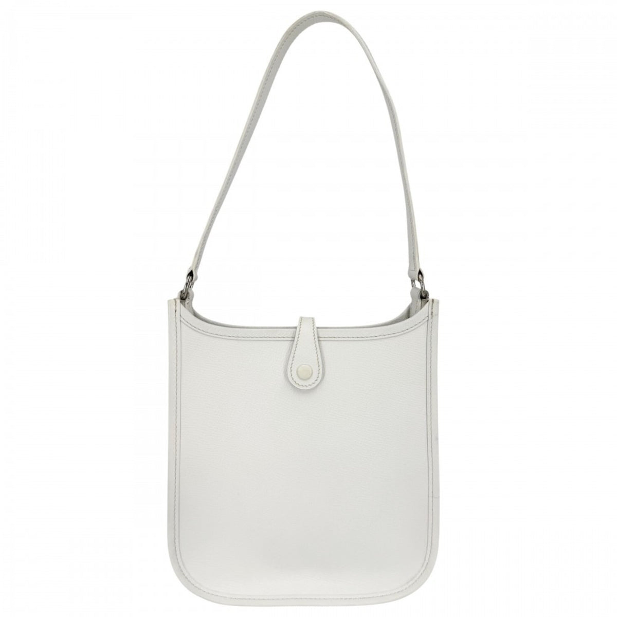 Hermes White Leather Shoulder Bag (Pre-Owned)