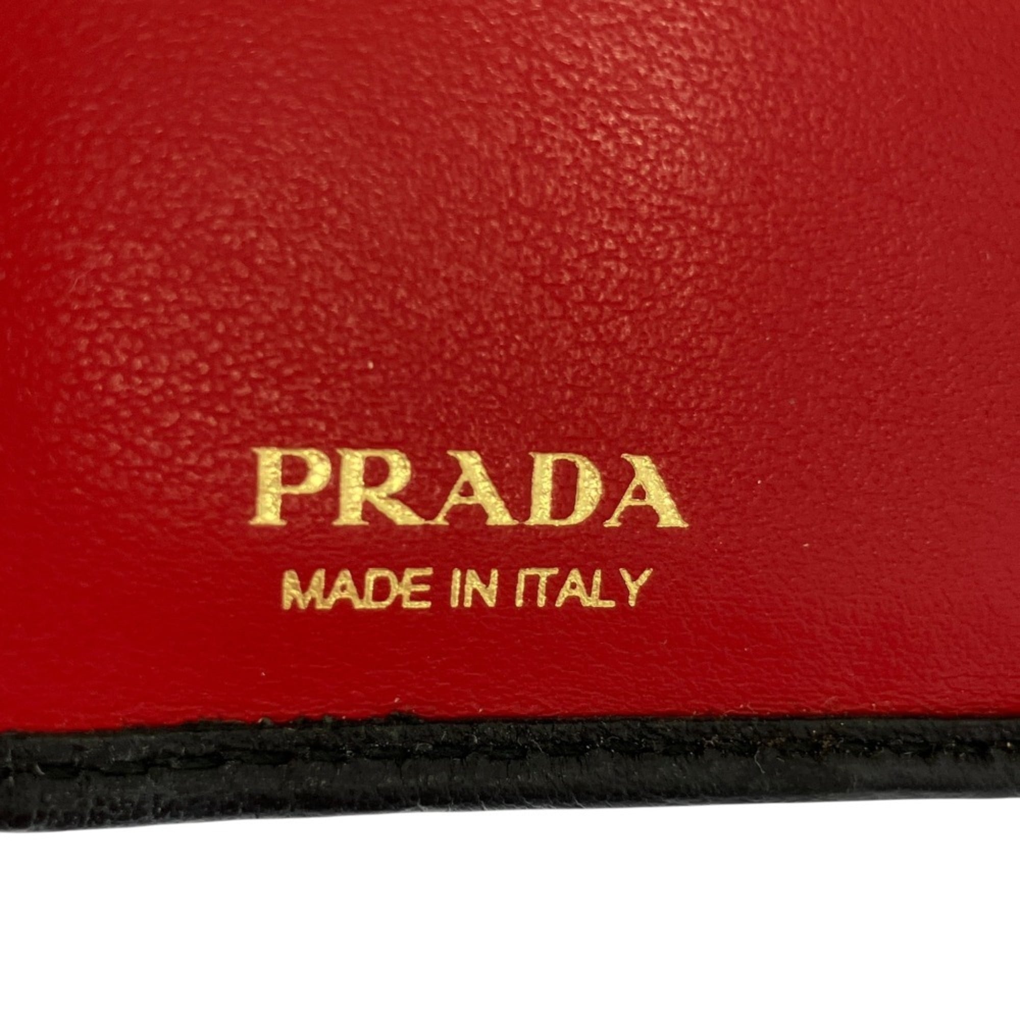 Prada Black Leather Wallet (Bi-Fold) (Pre-Owned)
