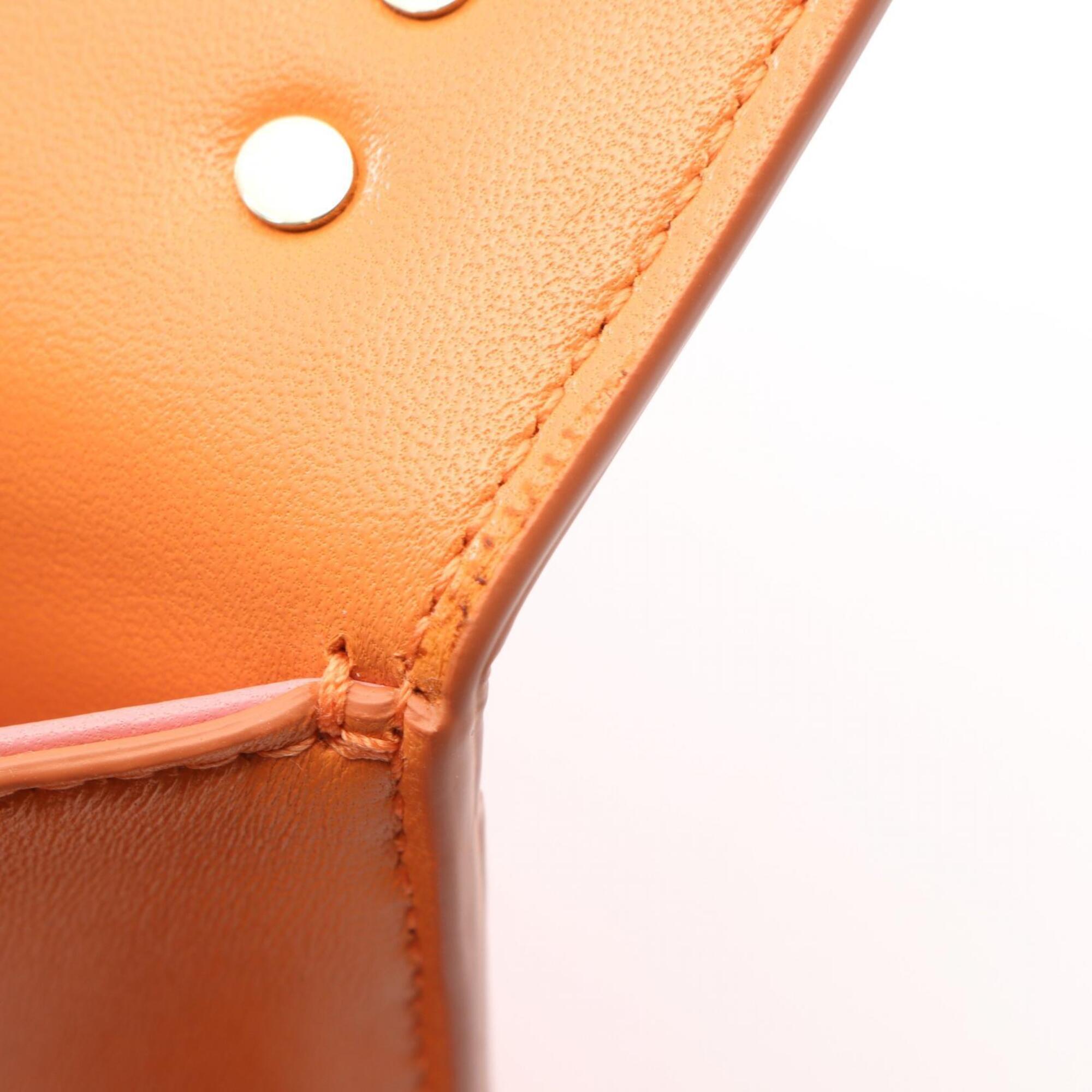 Bvlgari Orange Leather Handbag (Pre-Owned)