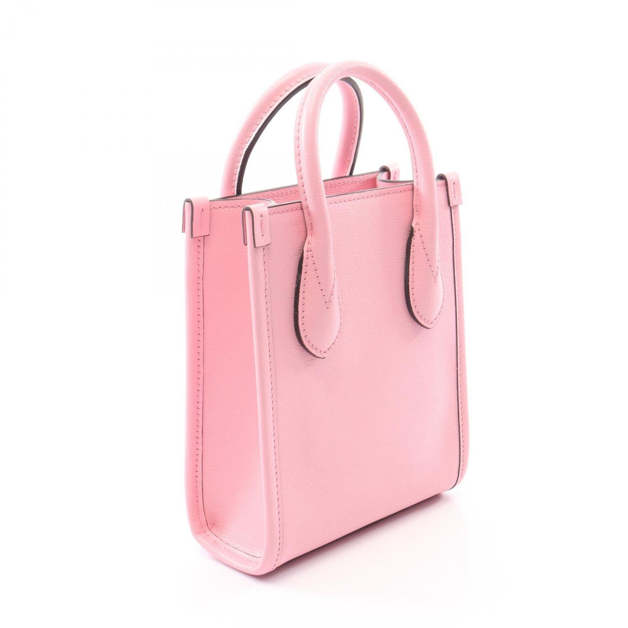 Gucci Multi-Color Pink Leather Handbag (Pre-Owned)