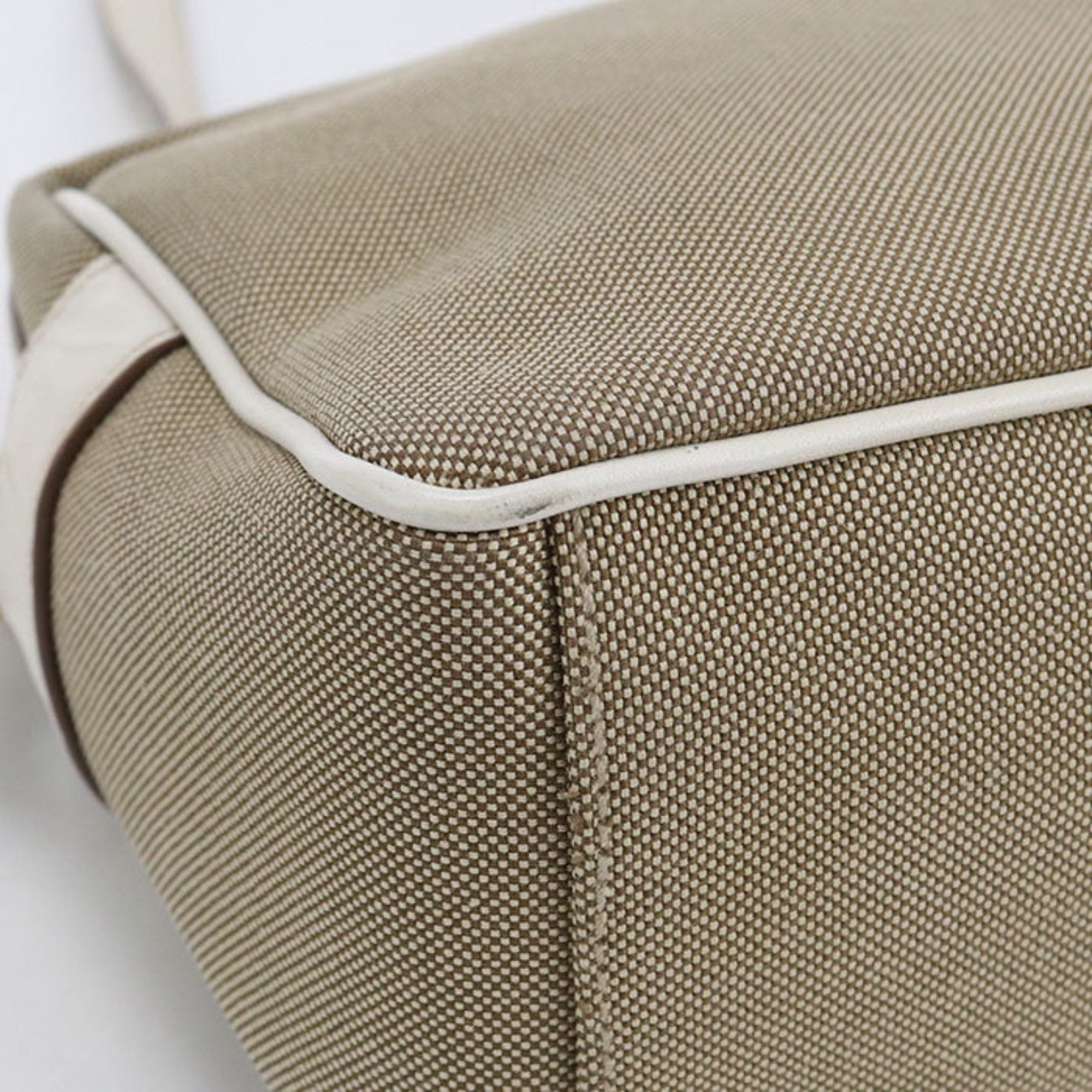 Prada Beige Jacquard Shoulder Bag (Pre-Owned)
