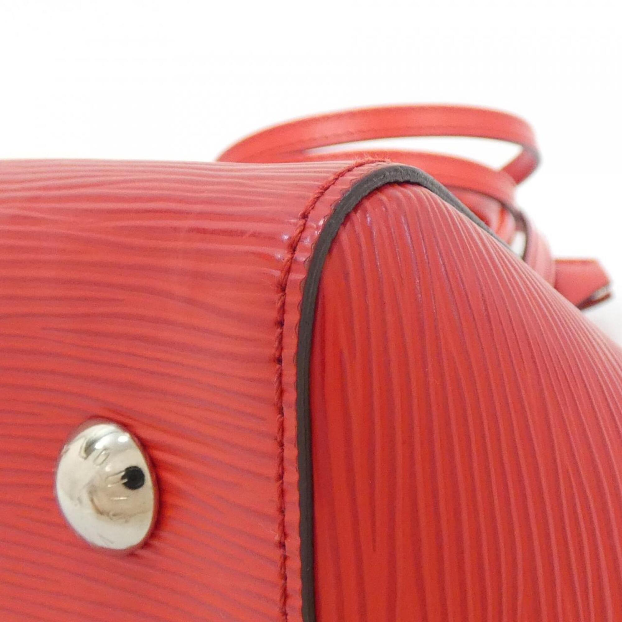 Louis Vuitton Coquelicots Red Color Leather Handbag (Pre-Owned)
