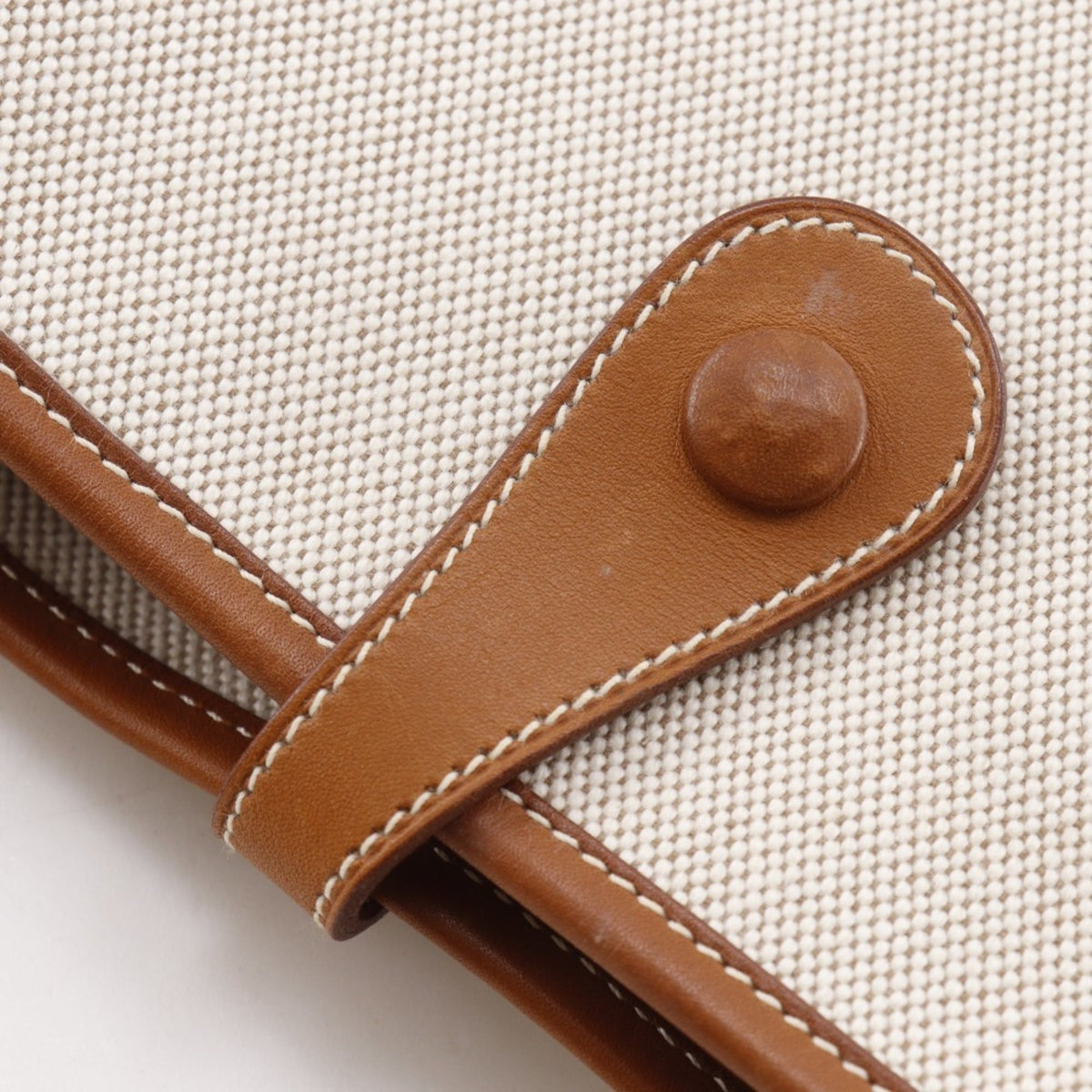 Hermes Evelyne Brown Toile H Shoulder Bag (Pre-Owned)