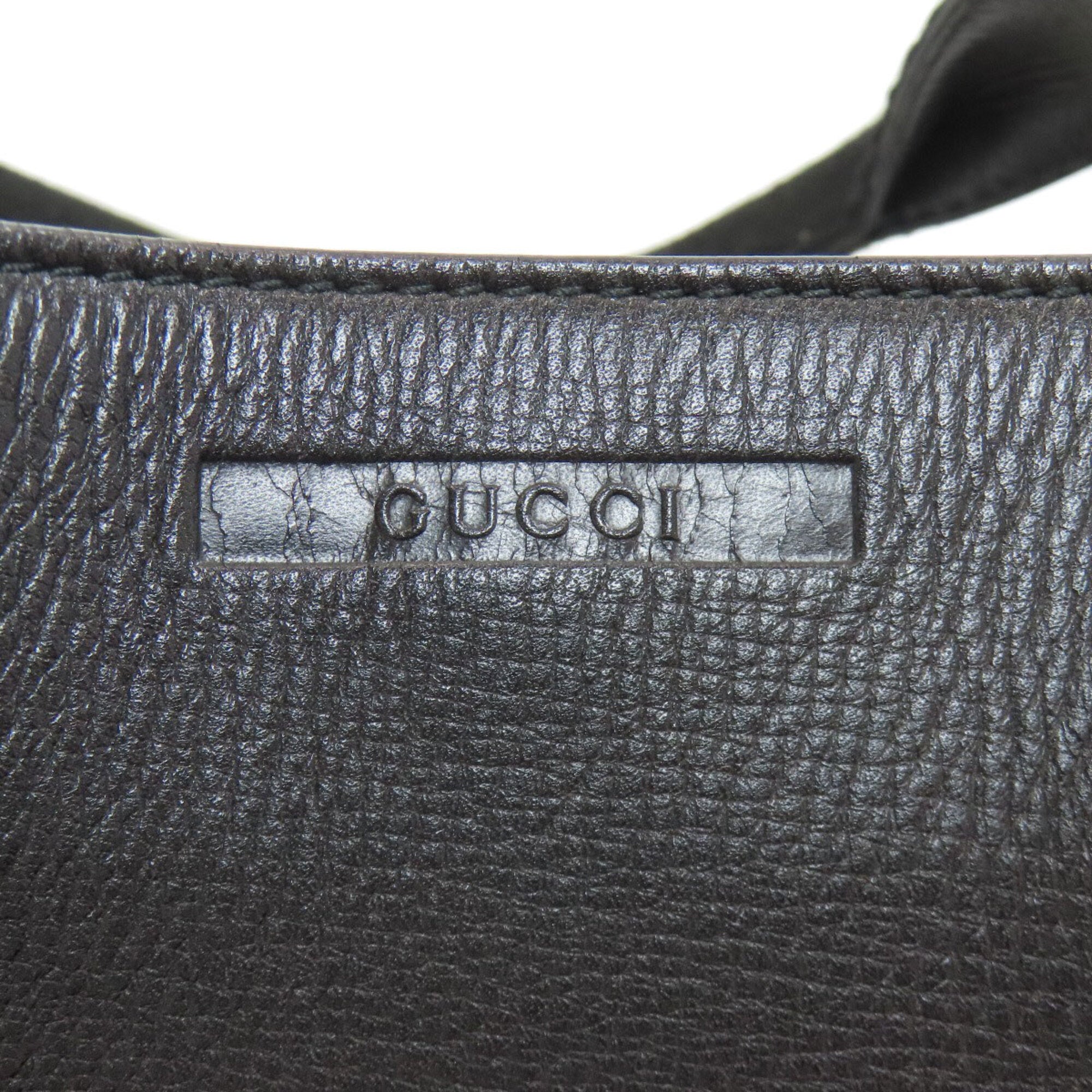 Gucci Black Leather Handbag (Pre-Owned)