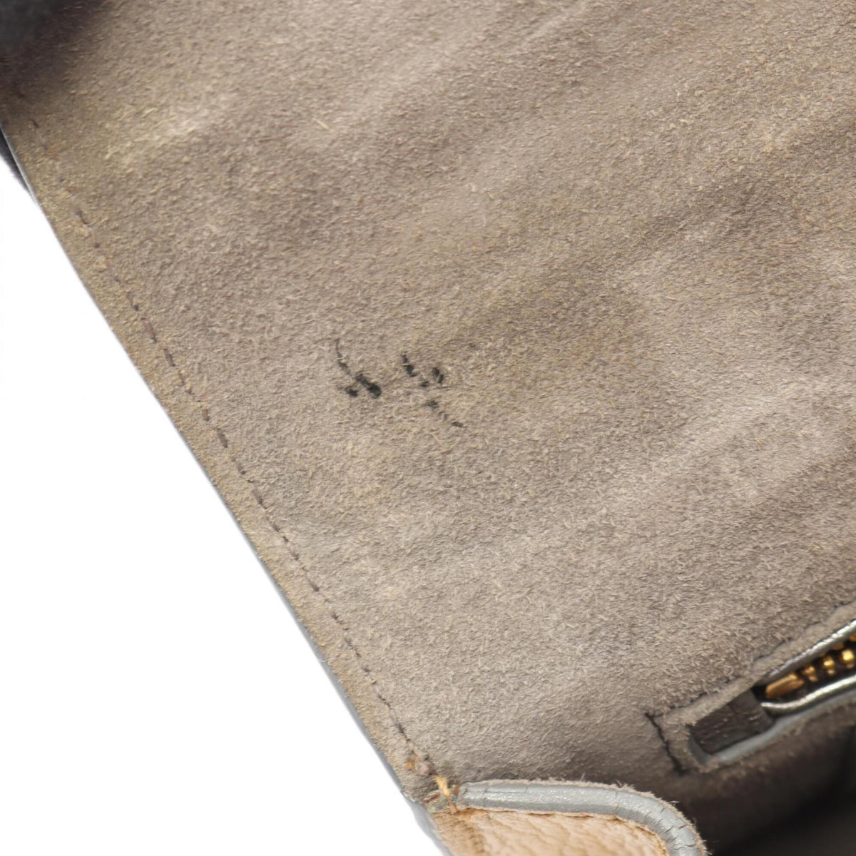 Miu Miu Gold Silver Leather Handbag Shoulder Bag (Pre-Owned)