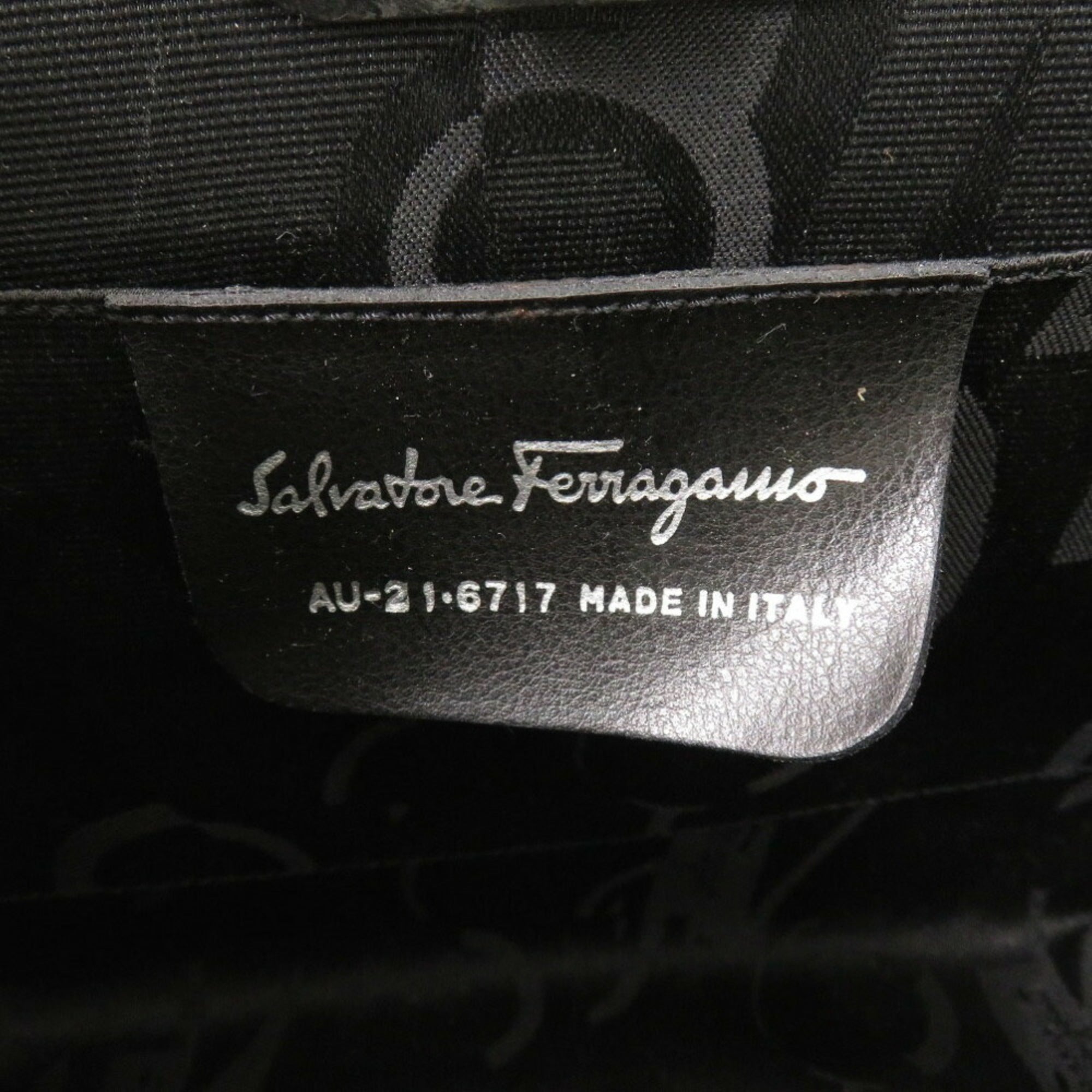 Salvatore Ferragamo Silver Aluminum Shoulder Bag (Pre-Owned)