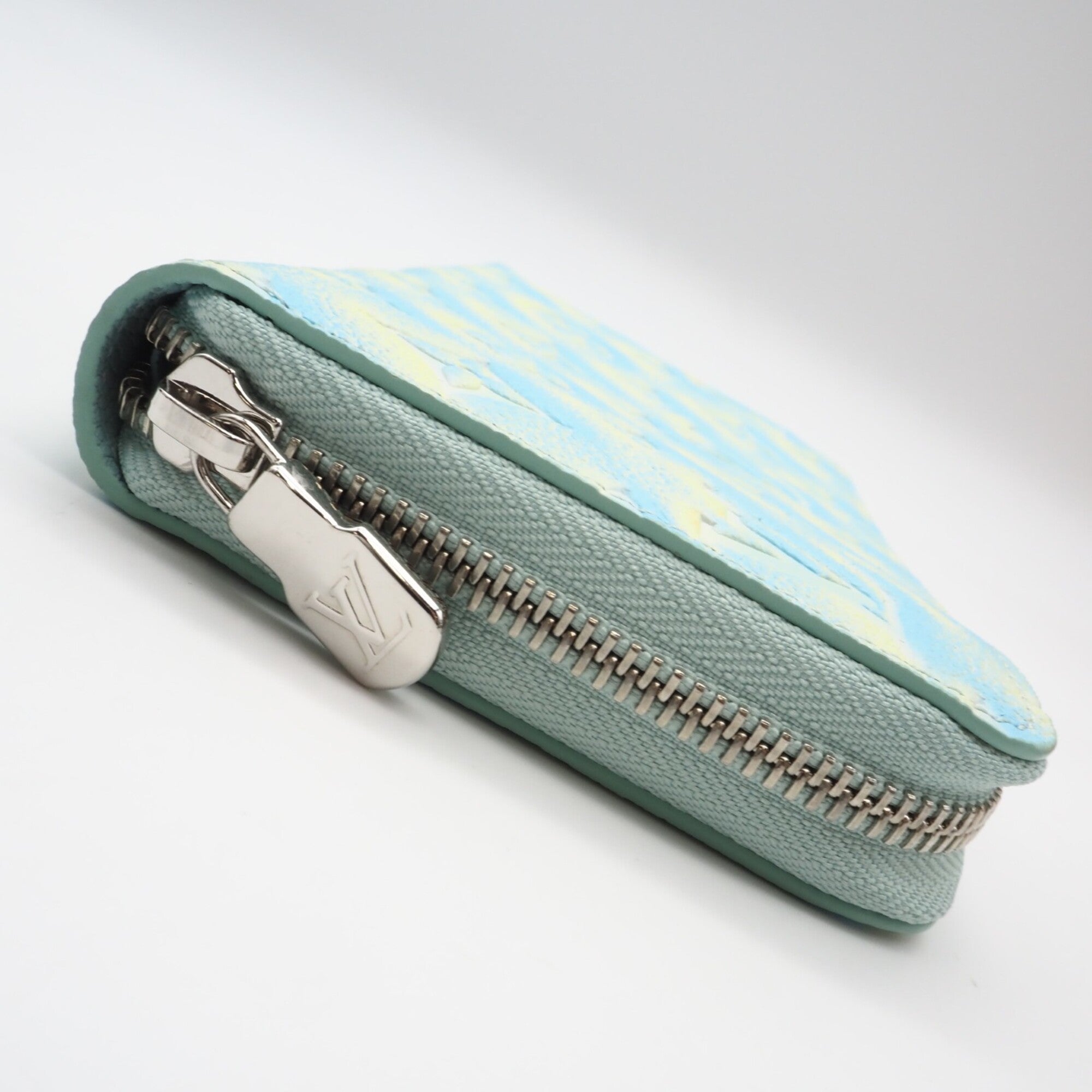 Louis Vuitton Monogram Empreinte Blue Yellow Long Wallet (Bi-Fold) (Pre-Owned)