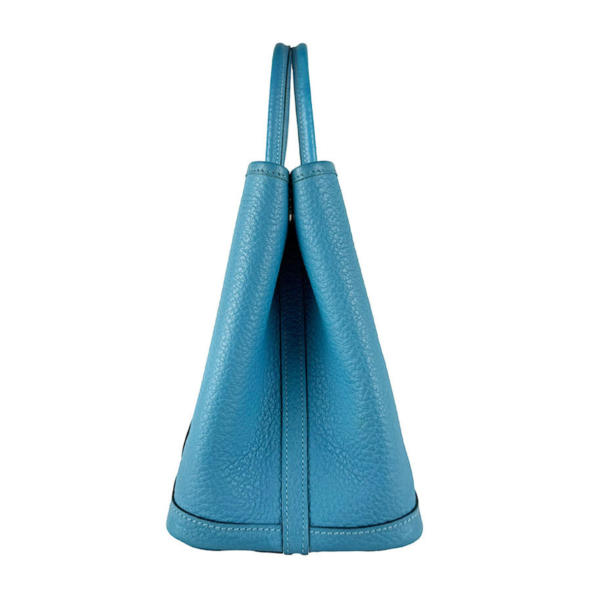 Hermes Blue Buffalo Leather Handbag (Pre-Owned)