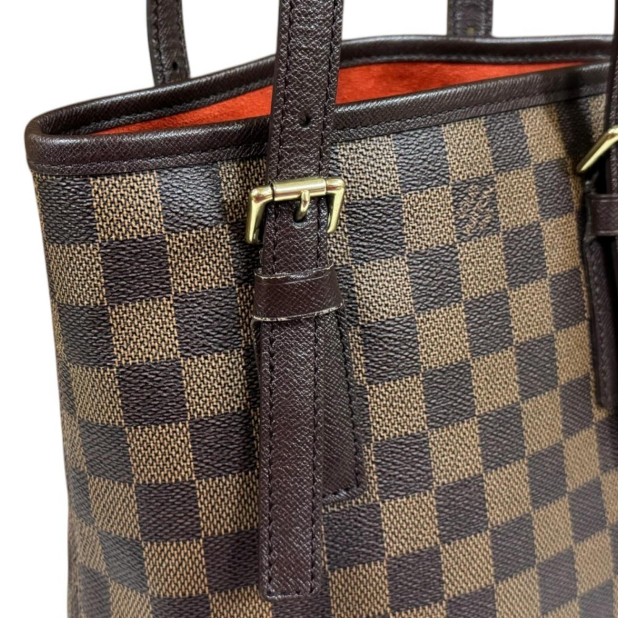 Louis Vuitton Damier Brown Damier Canvas Handbag Pouch Shoulder Bag (Pre-Owned)