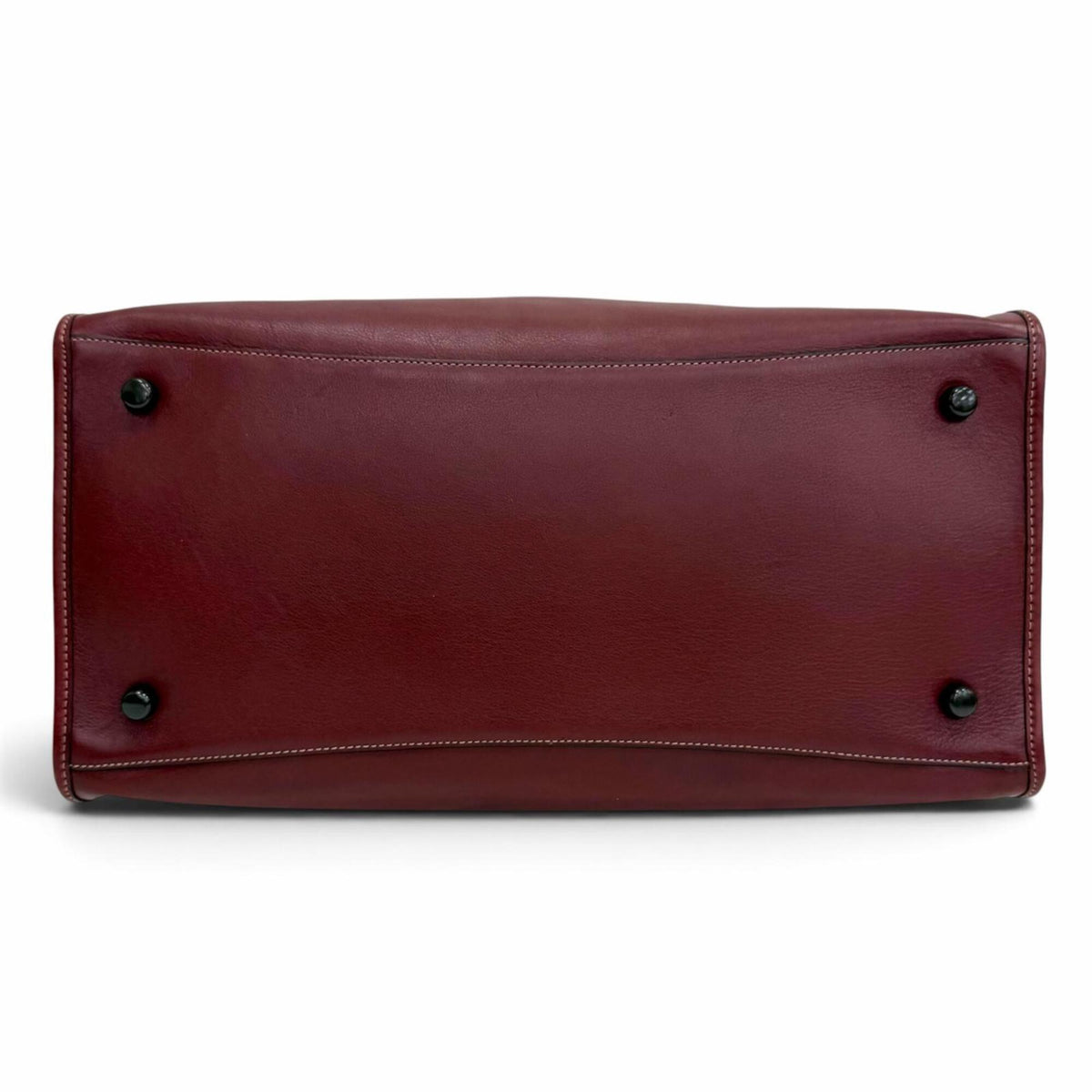 Coach Wine Leather Shoulder Bag (Pre-Owned)
