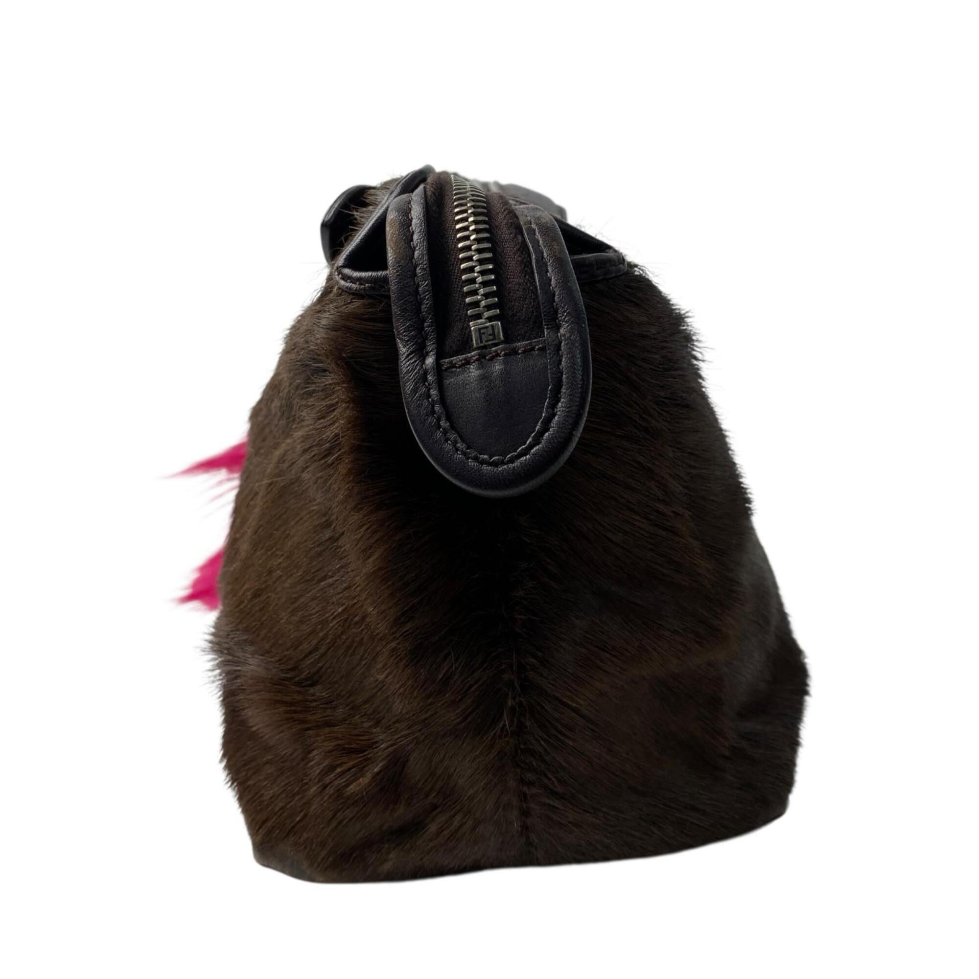Fendi Brown Fur Shoulder Bag (Pre-Owned)