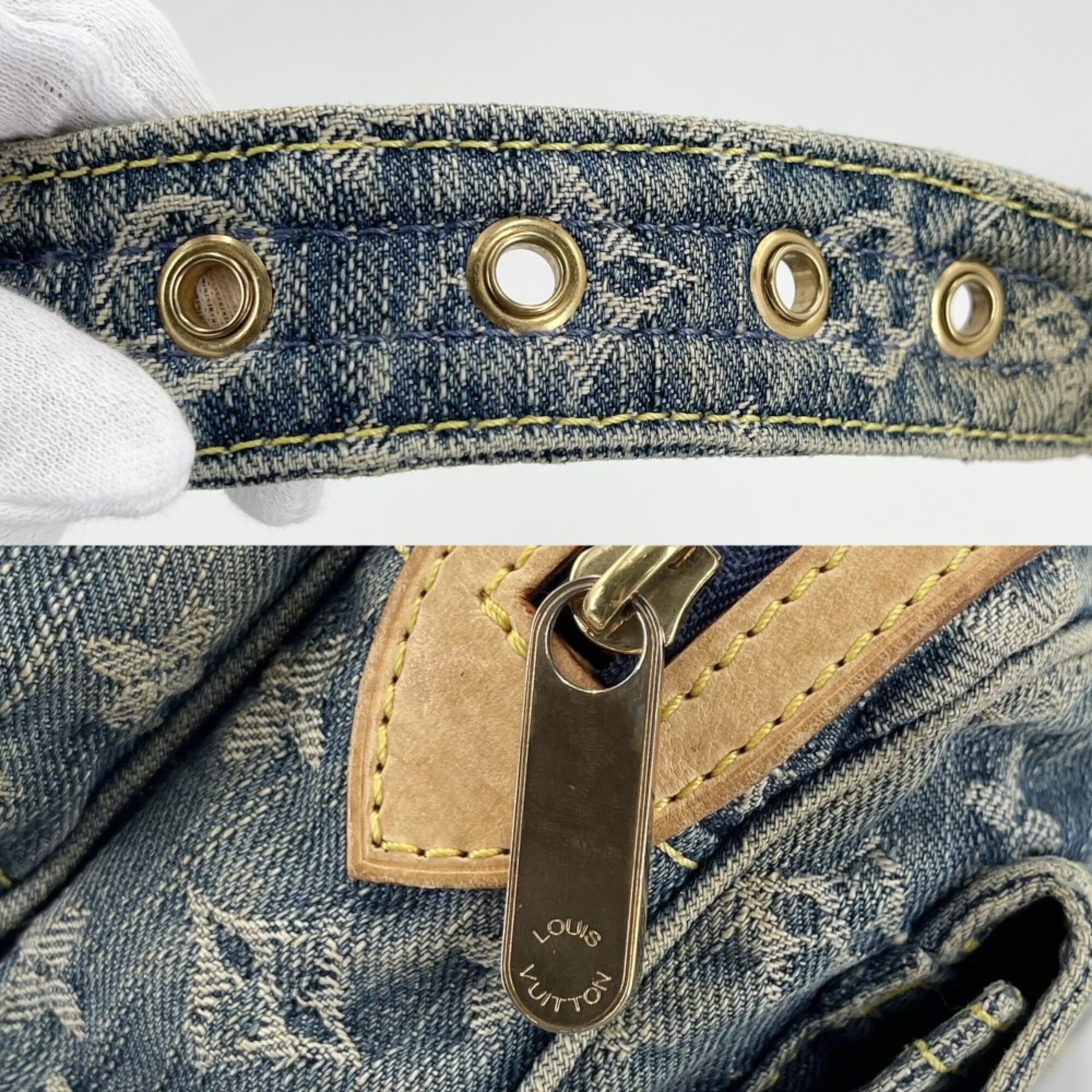 Louis Vuitton Monogram Denim Blue Monogram Denim Fanny Pack (Pre-Owned)