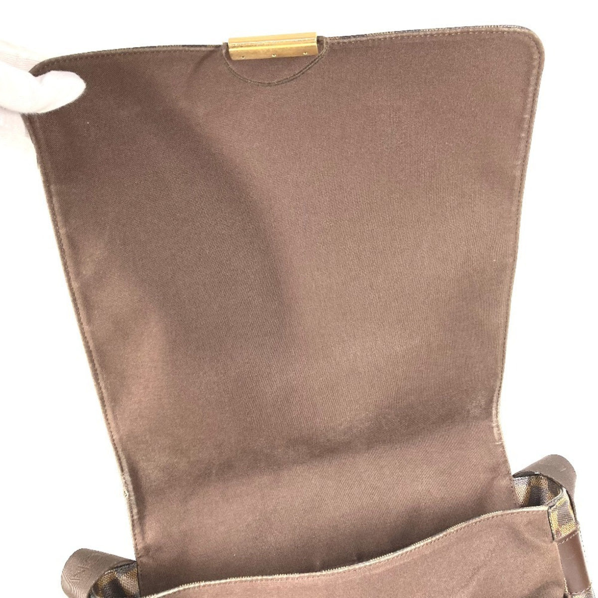 Louis Vuitton Brown Damier Canvas Messenger Bag Shoulder Bag (Pre-Owned)