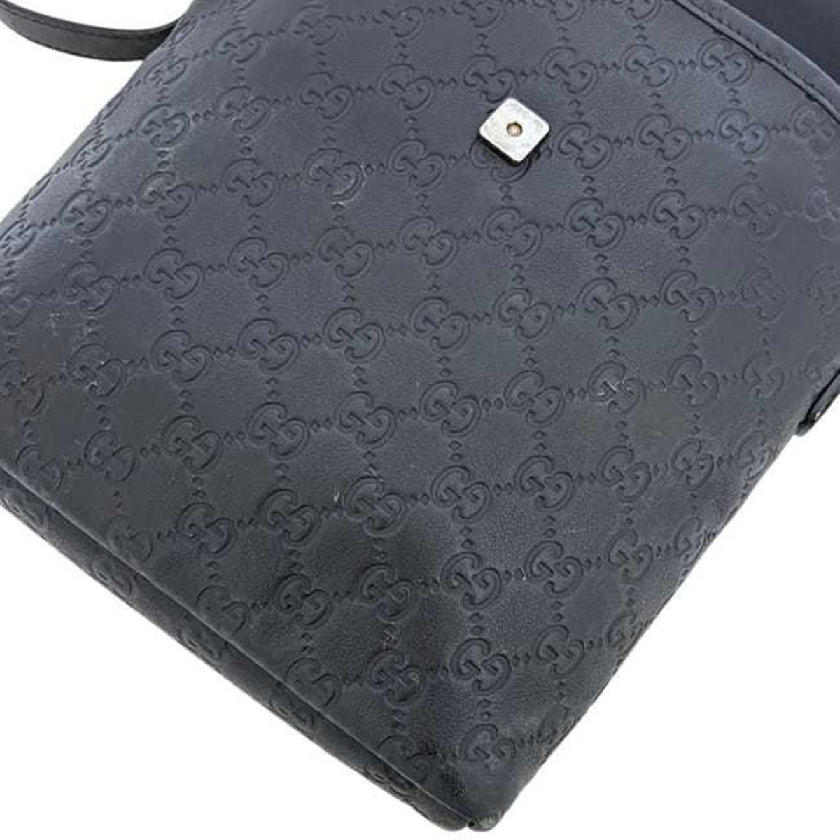 Gucci Black Leather Shoulder Bag (Pre-Owned)