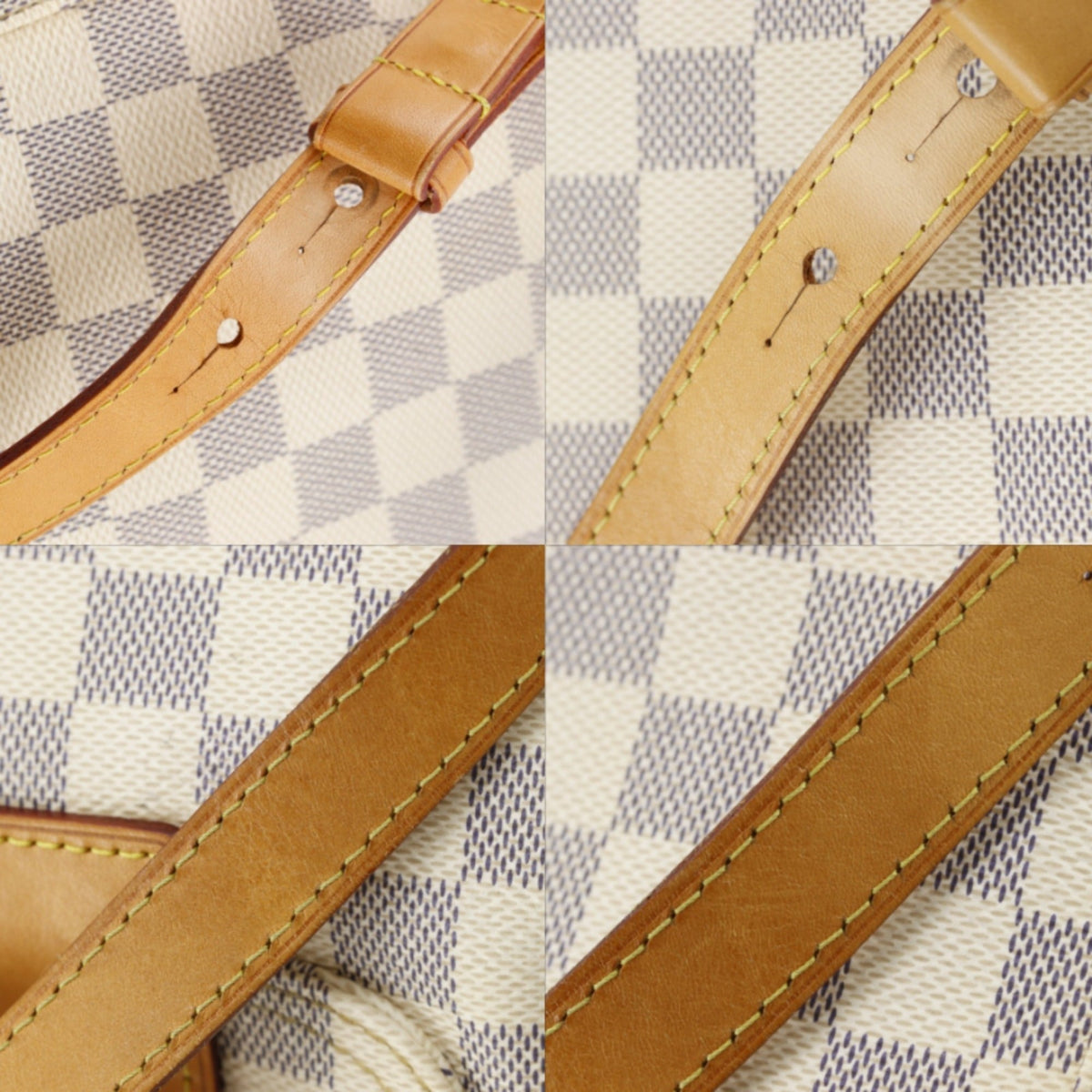 Louis Vuitton White Damier Azur Backpack (Pre-Owned)
