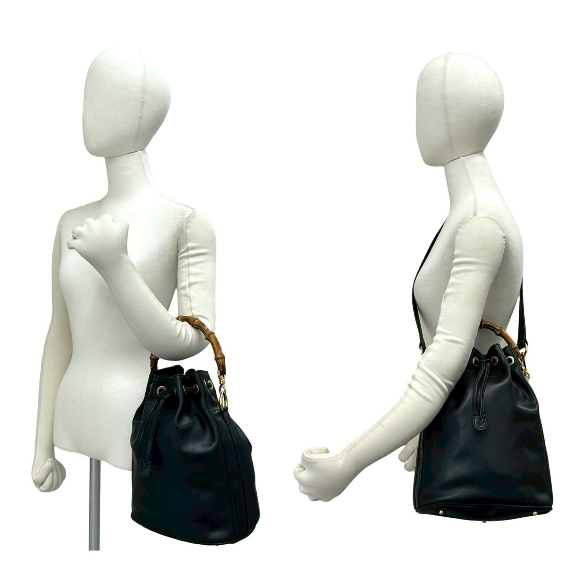 Gucci Black Leather Shoulder Bag (Pre-Owned)