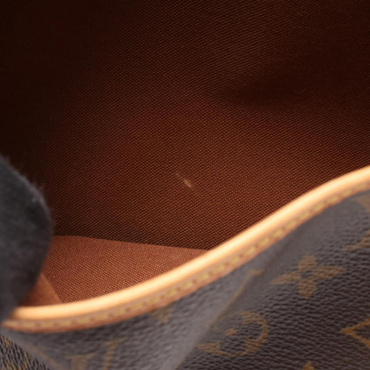 Louis Vuitton Monogram Brown Coated Canvas Leather Shoulder Bag (Pre-Owned)