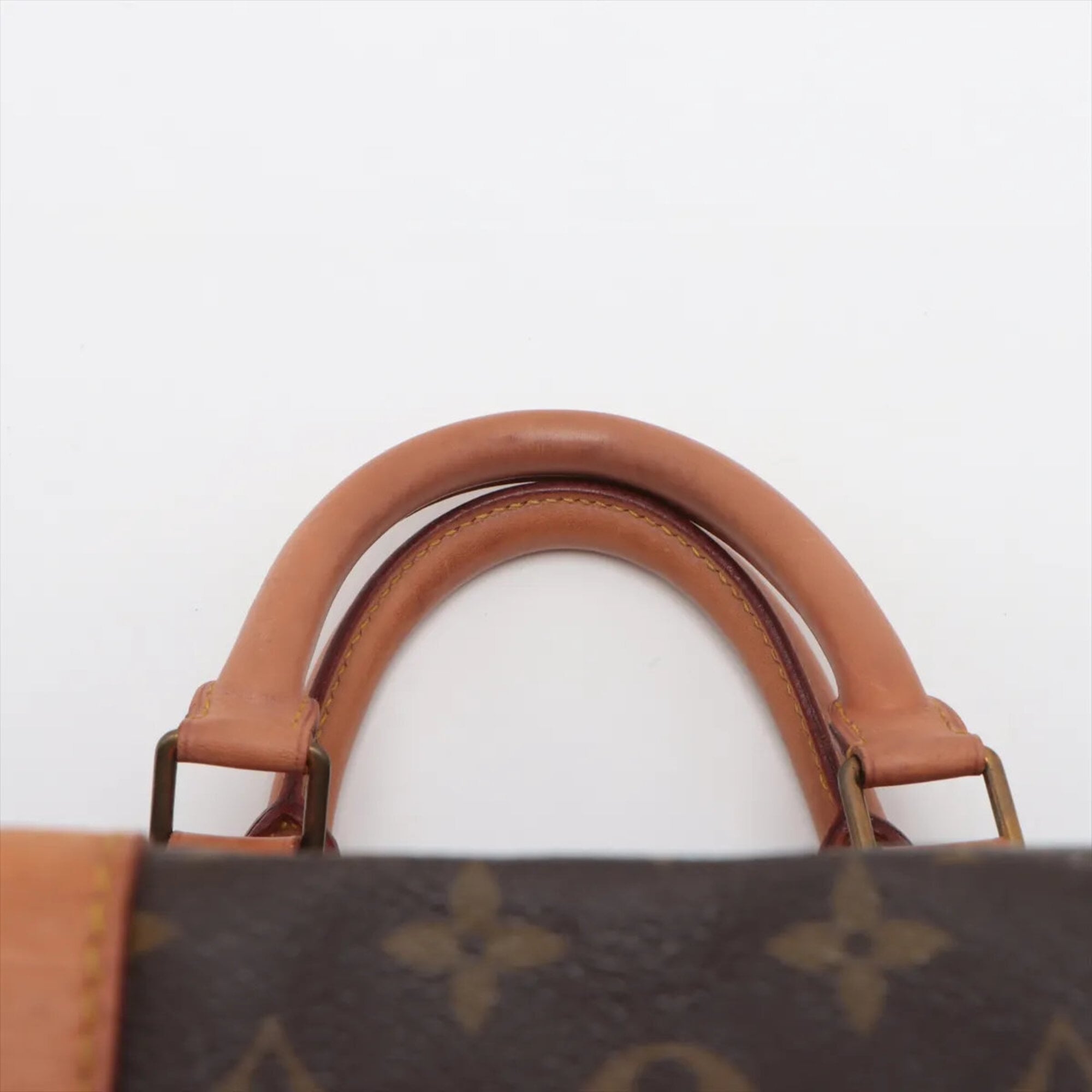 Louis Vuitton Brown Coated Canvas Leather Handbag Tote Bag (Pre-Owned)