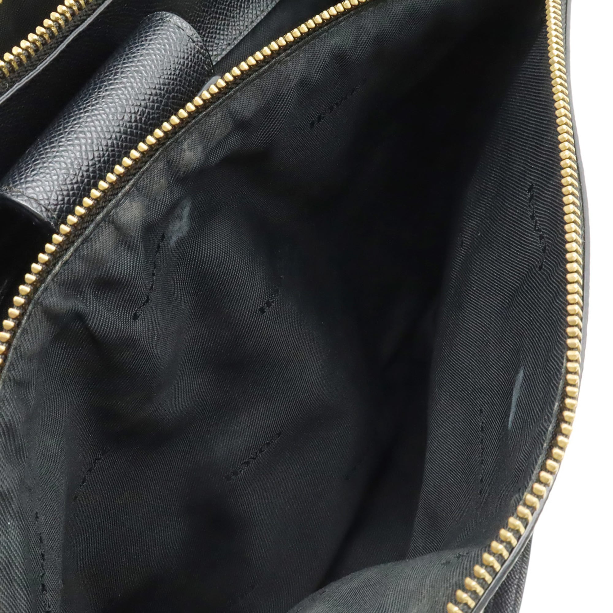 Coach Black Leather Shoulder Bag Tote Bag (Pre-Owned)