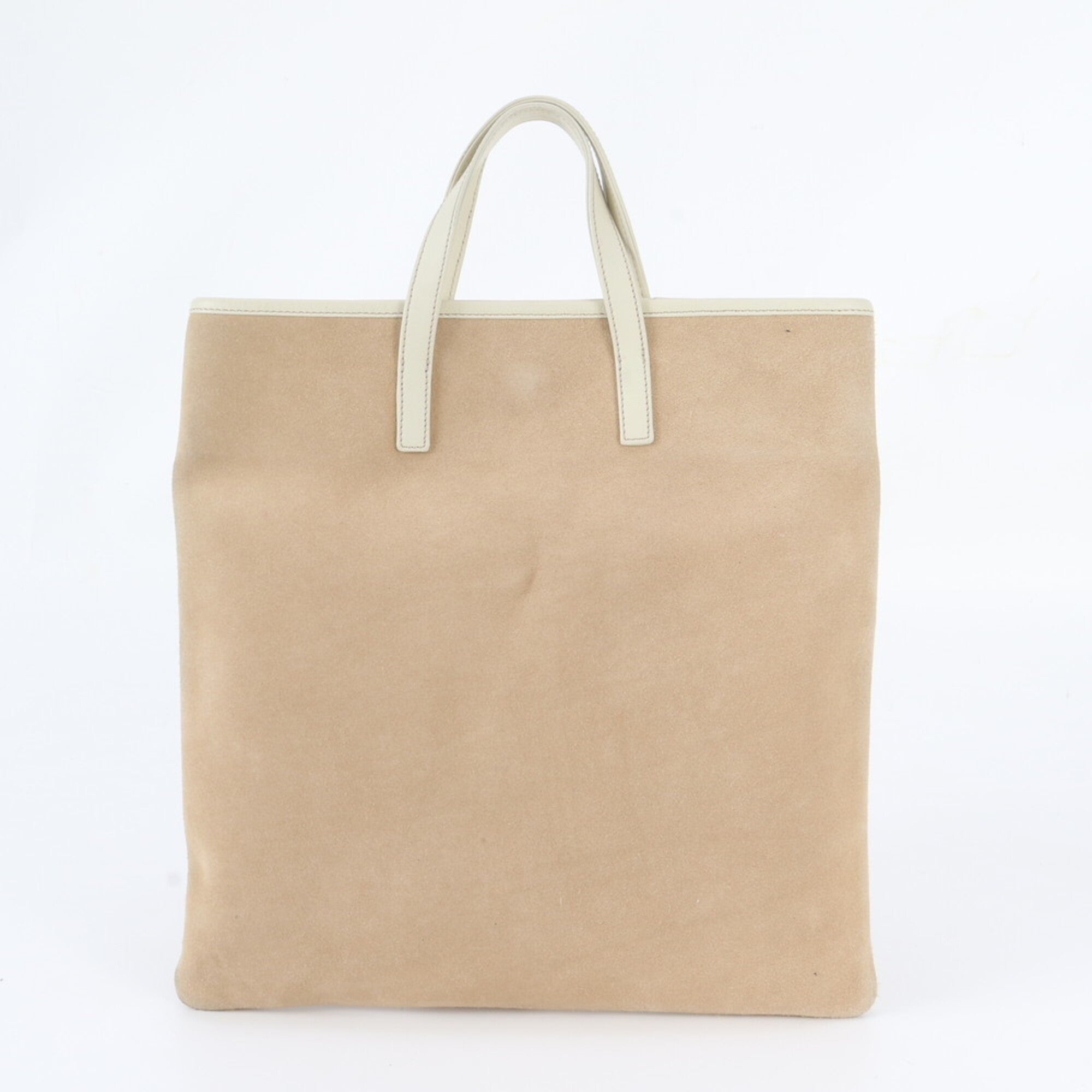 Loewe Beige Leather Handbag Shoulder Bag Tote Bag (Pre-Owned)