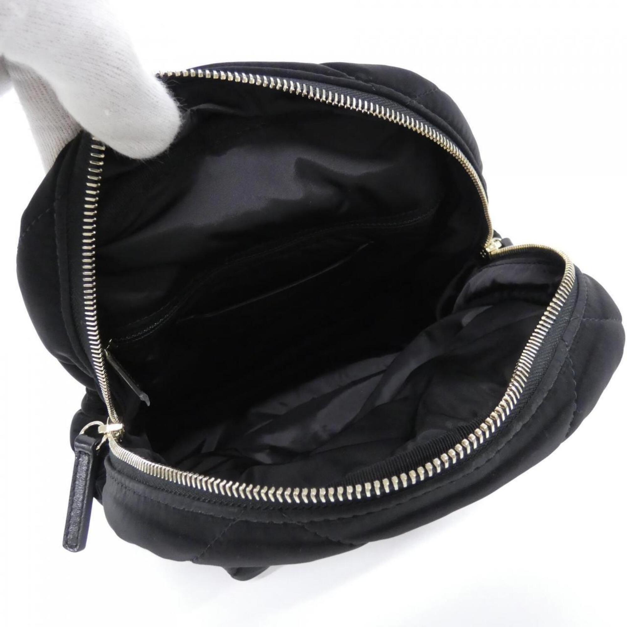 Chanel Black Velvet Nylon Backpack (Pre-Owned)