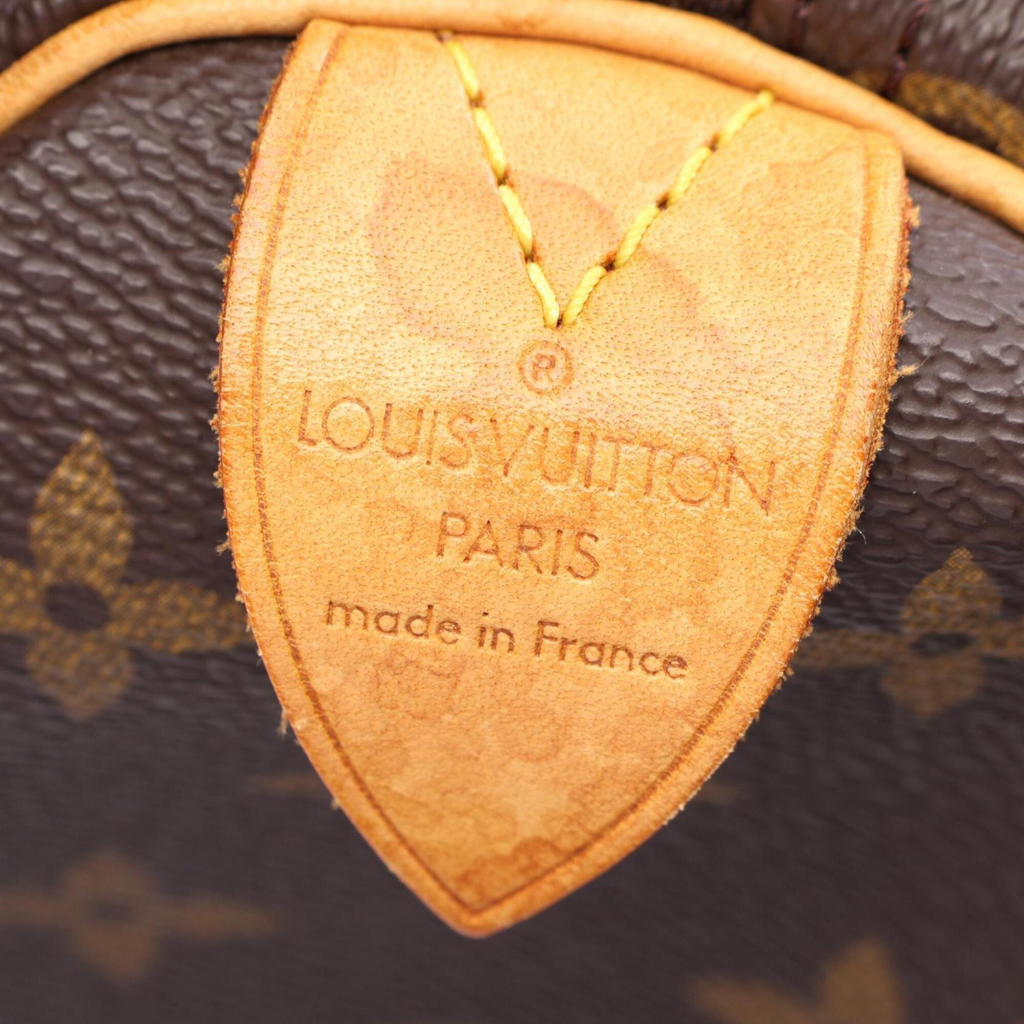 Louis Vuitton Monogram Brown Coated Canvas Boston Bag Handbag (Pre-Owned)