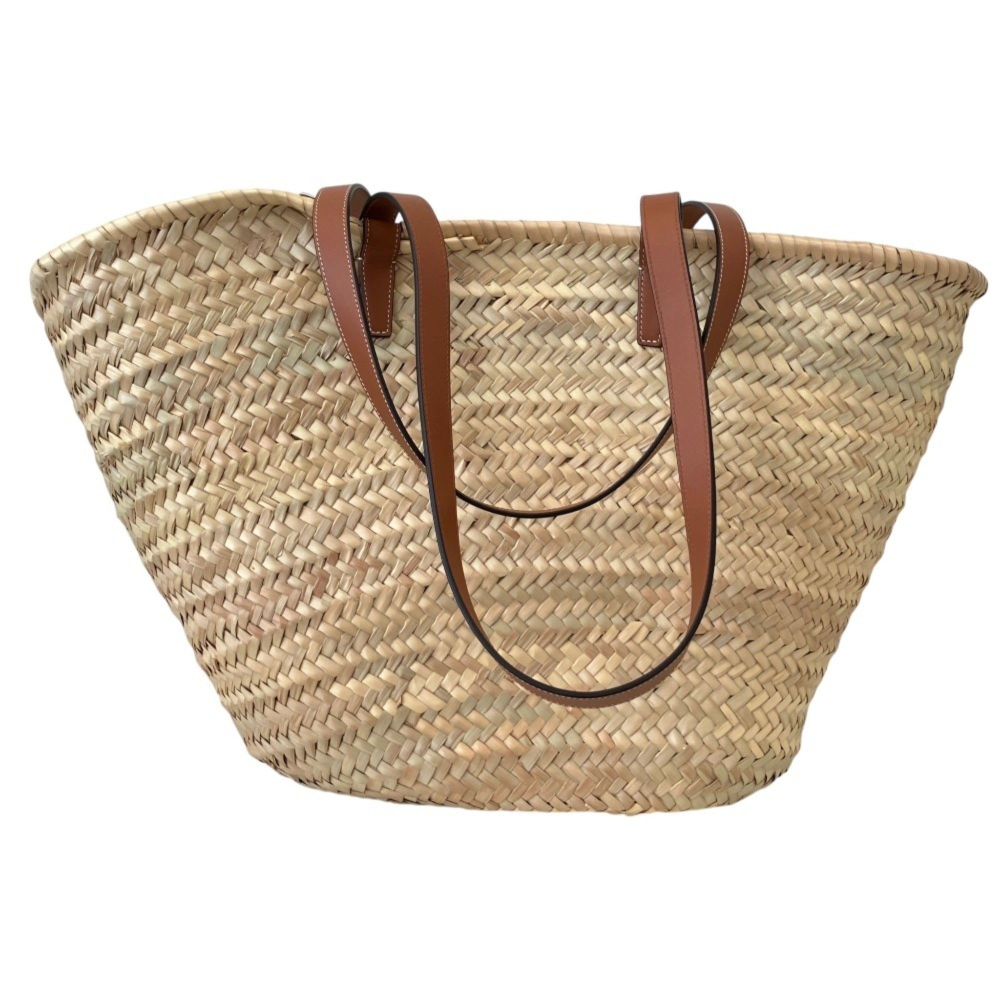 Celine Raffia Leather Basket (Pre-Owned)