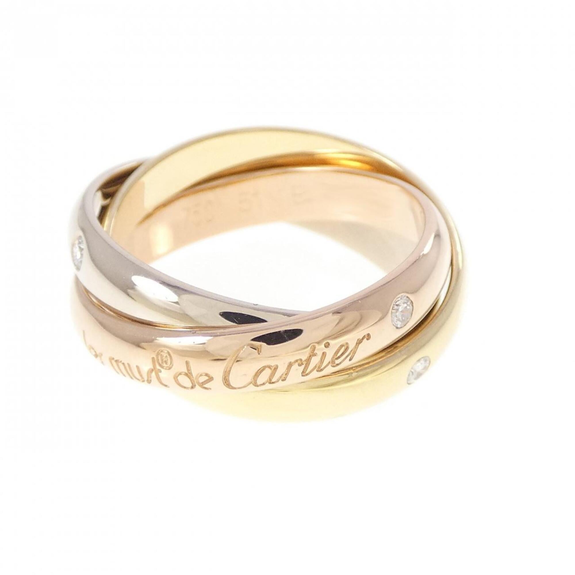 Cartier Yellow Gold (18K) Pink Gold (18K) White Gold (18K) Band Ring (Pre-Owned)