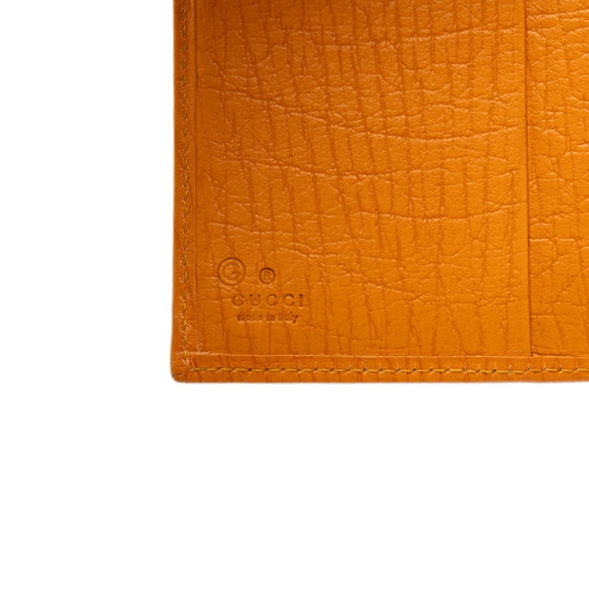 Gucci Orange Yellow Leather Wallet (Bi-Fold) (Pre-Owned)