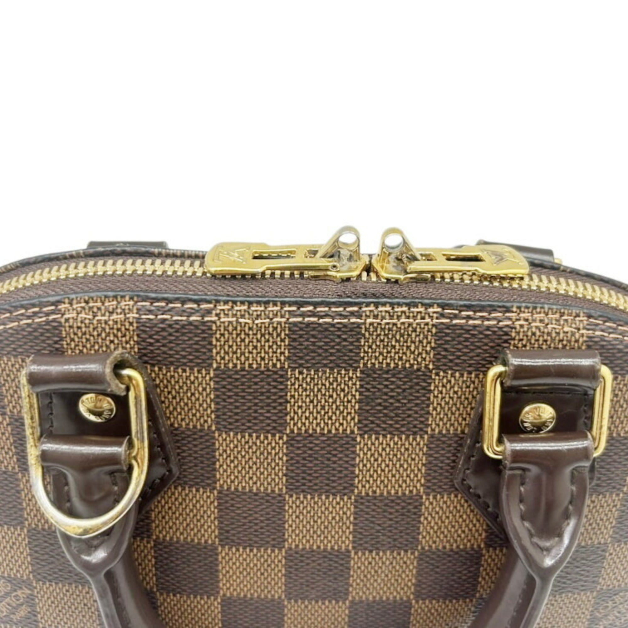 Louis Vuitton Damier Brown Damier Canvas Handbag Shoulder Bag (Pre-Owned)