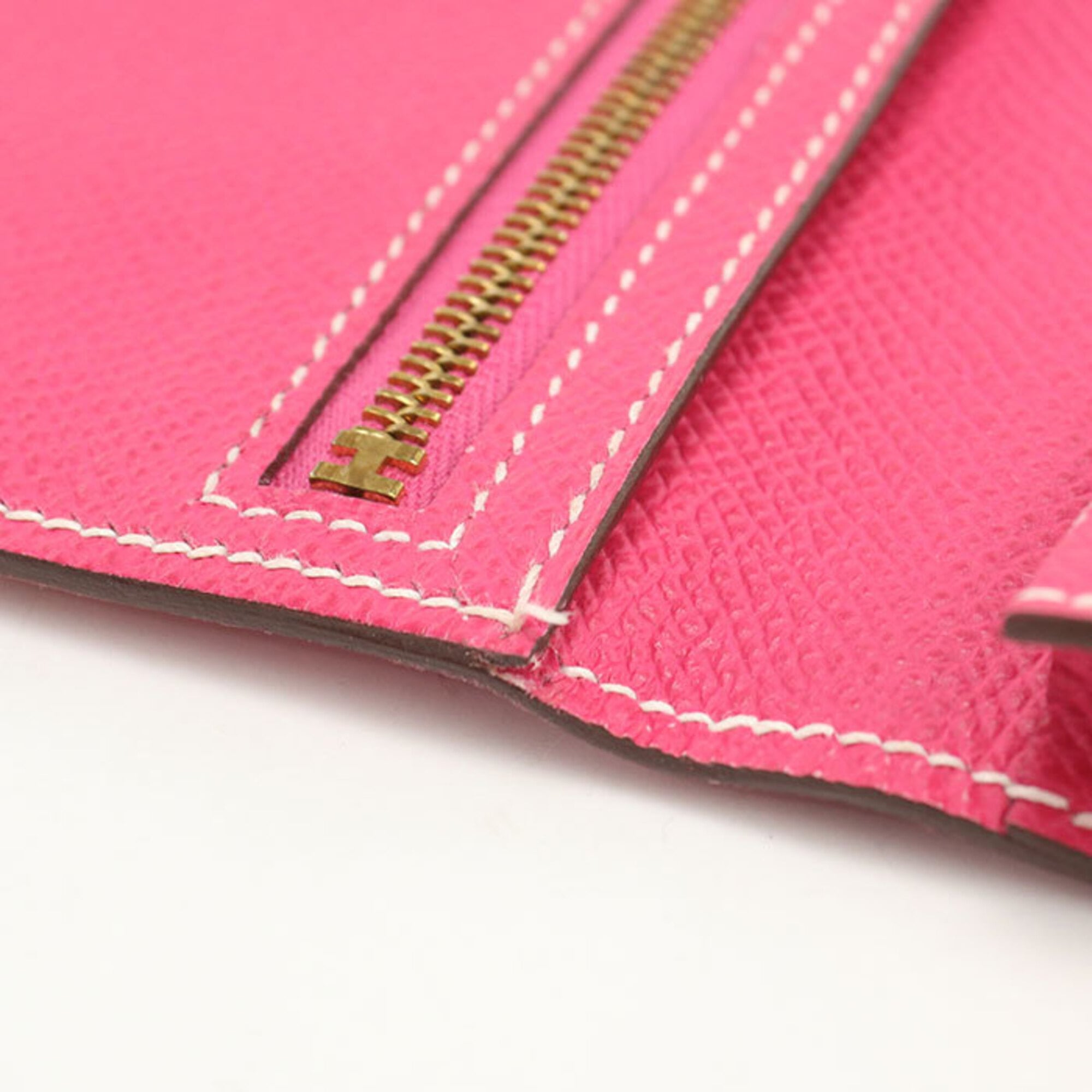 Hermes Pink Rose Tyrien Long Wallet (Bi-Fold) (Pre-Owned)