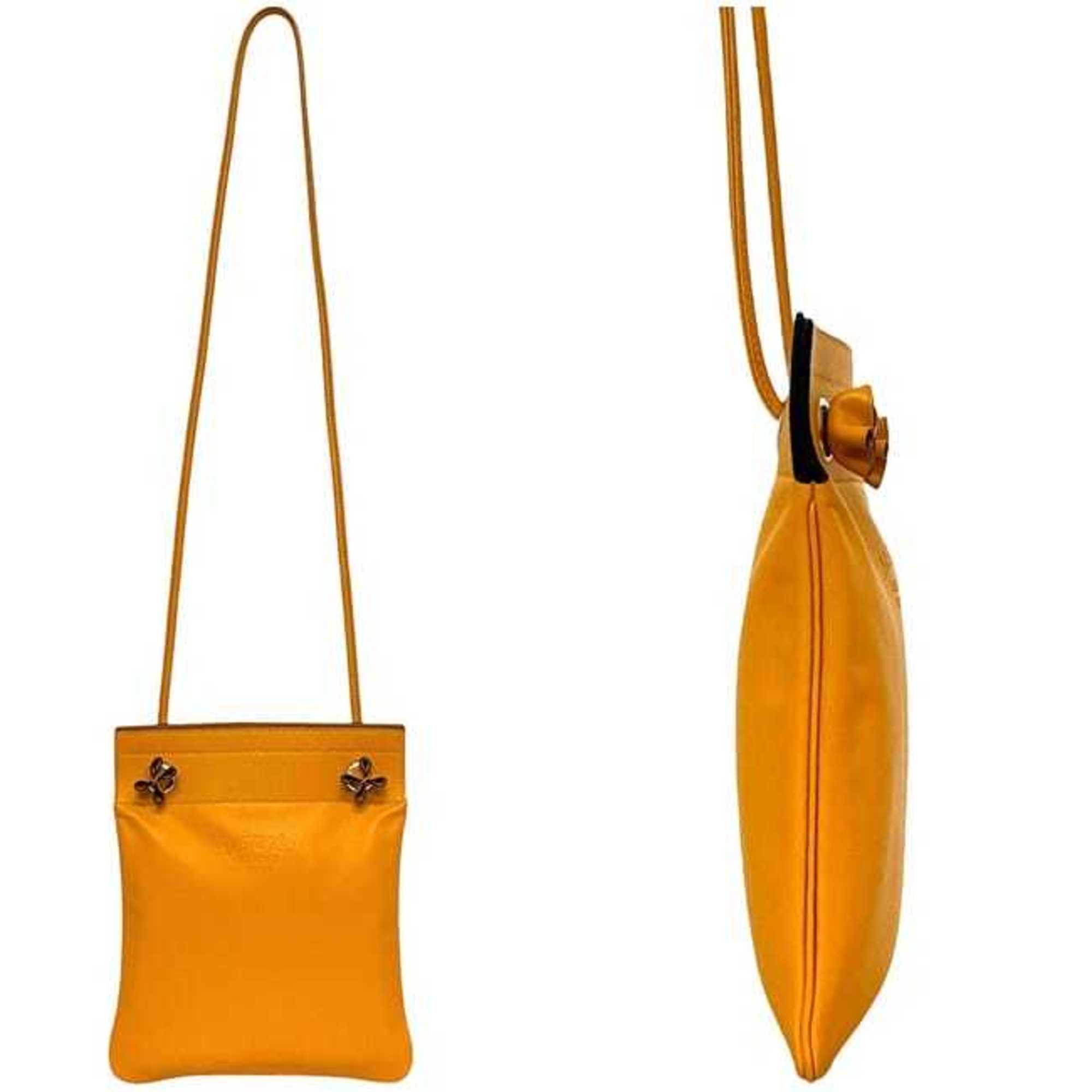 Hermes Yellow Leather Swift Leather Shoulder Bag (Pre-Owned)