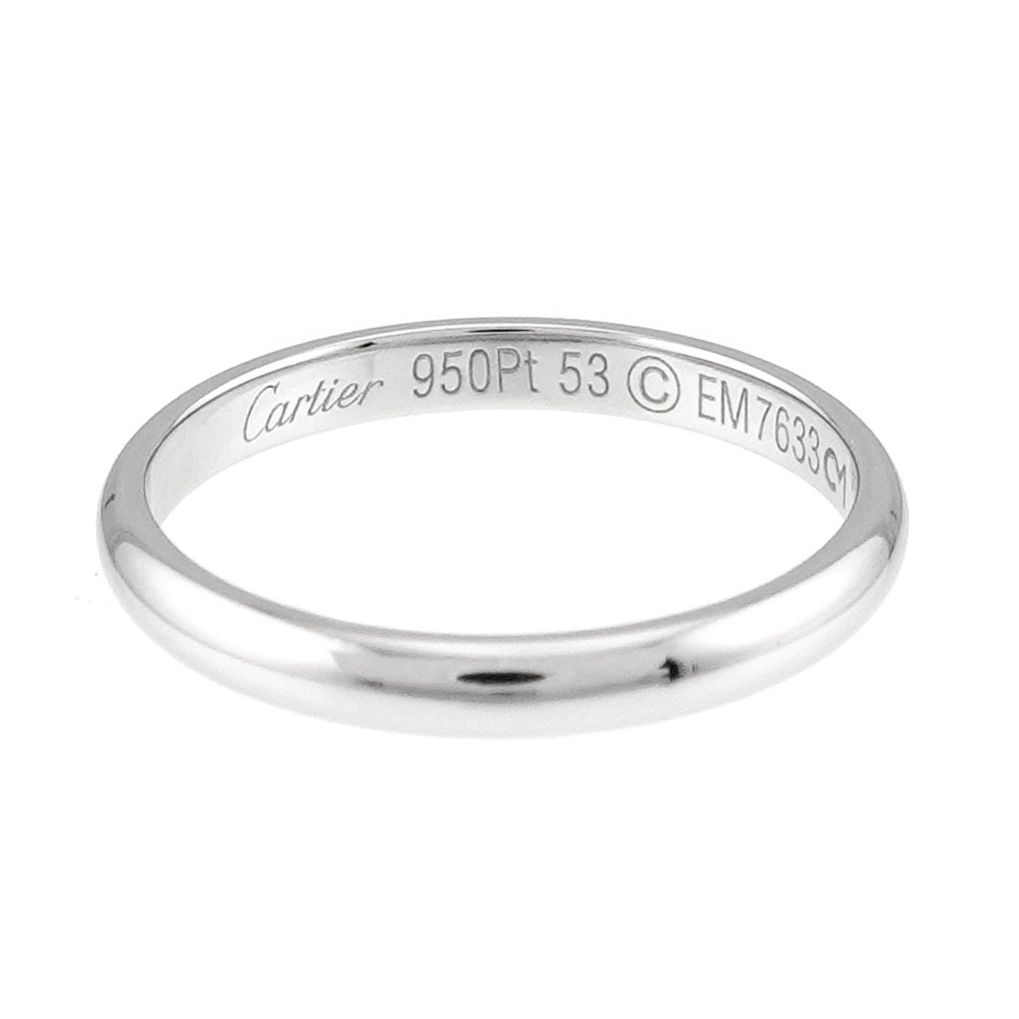 Cartier Platinum 950 Band Ring (Pre-Owned)