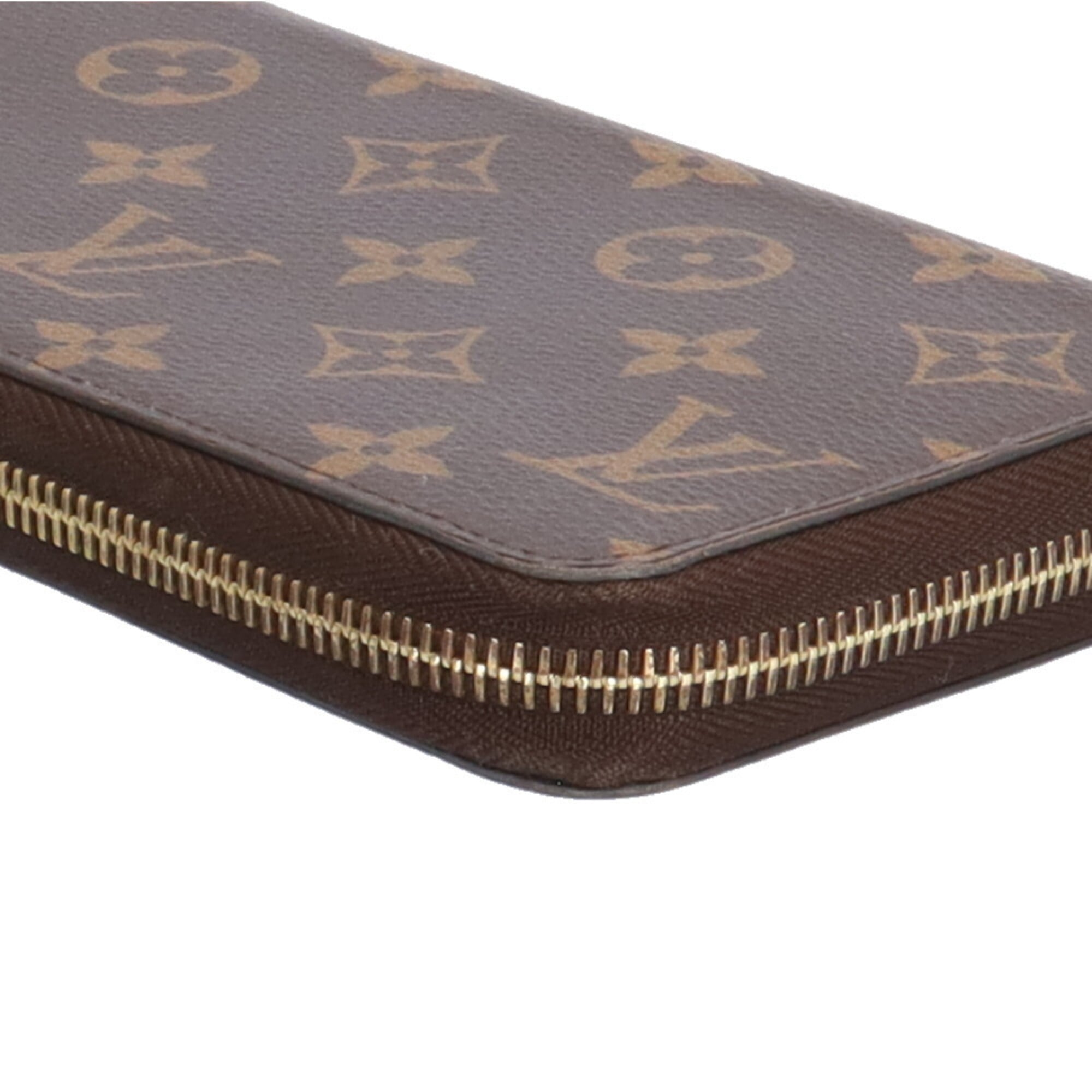 Louis Vuitton Monogram Brown Fuchsia Monogram Canvas Long Wallet (Bi-Fold) (Pre-Owned)