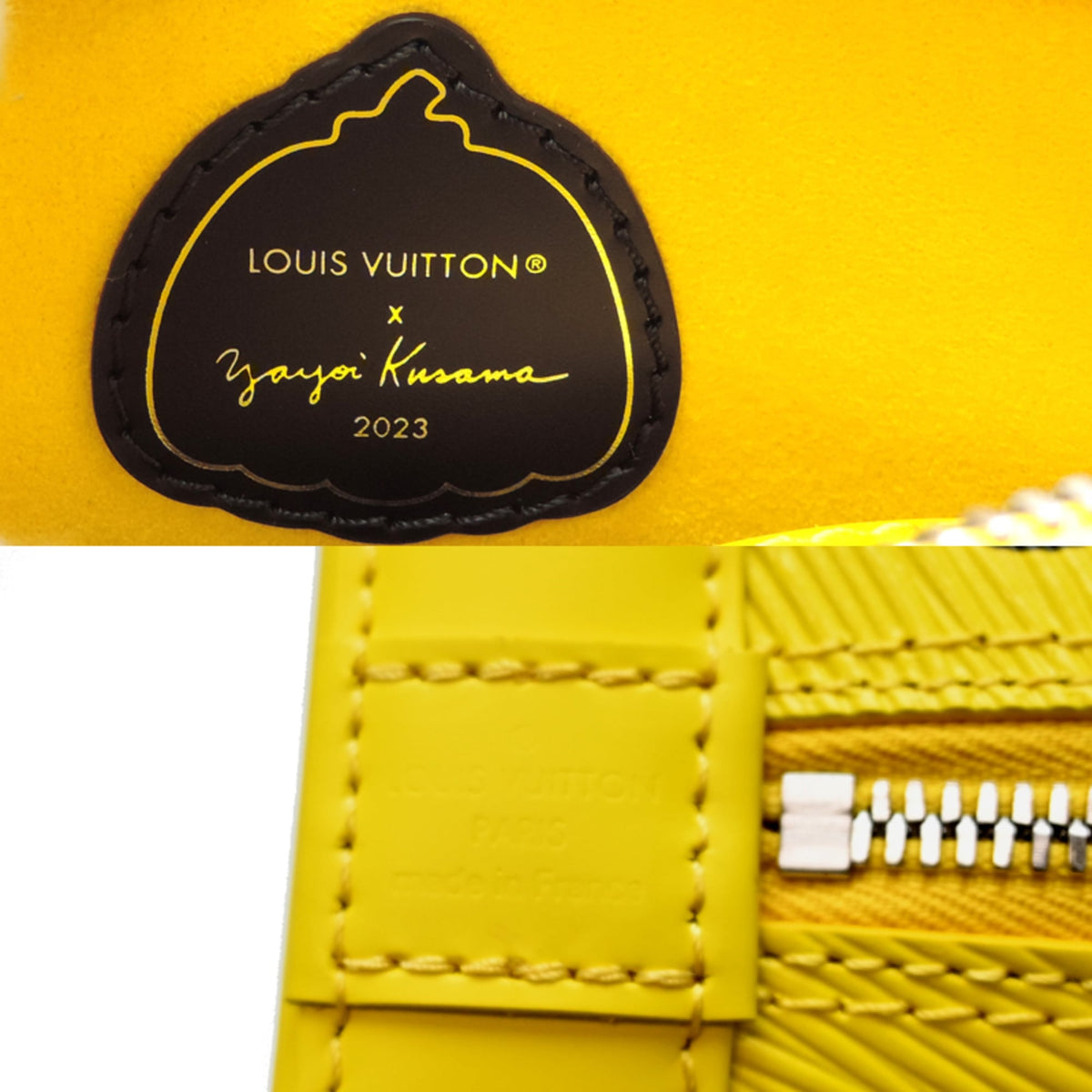 Louis Vuitton Black Yellow Epi Leather Handbag (Pre-Owned)