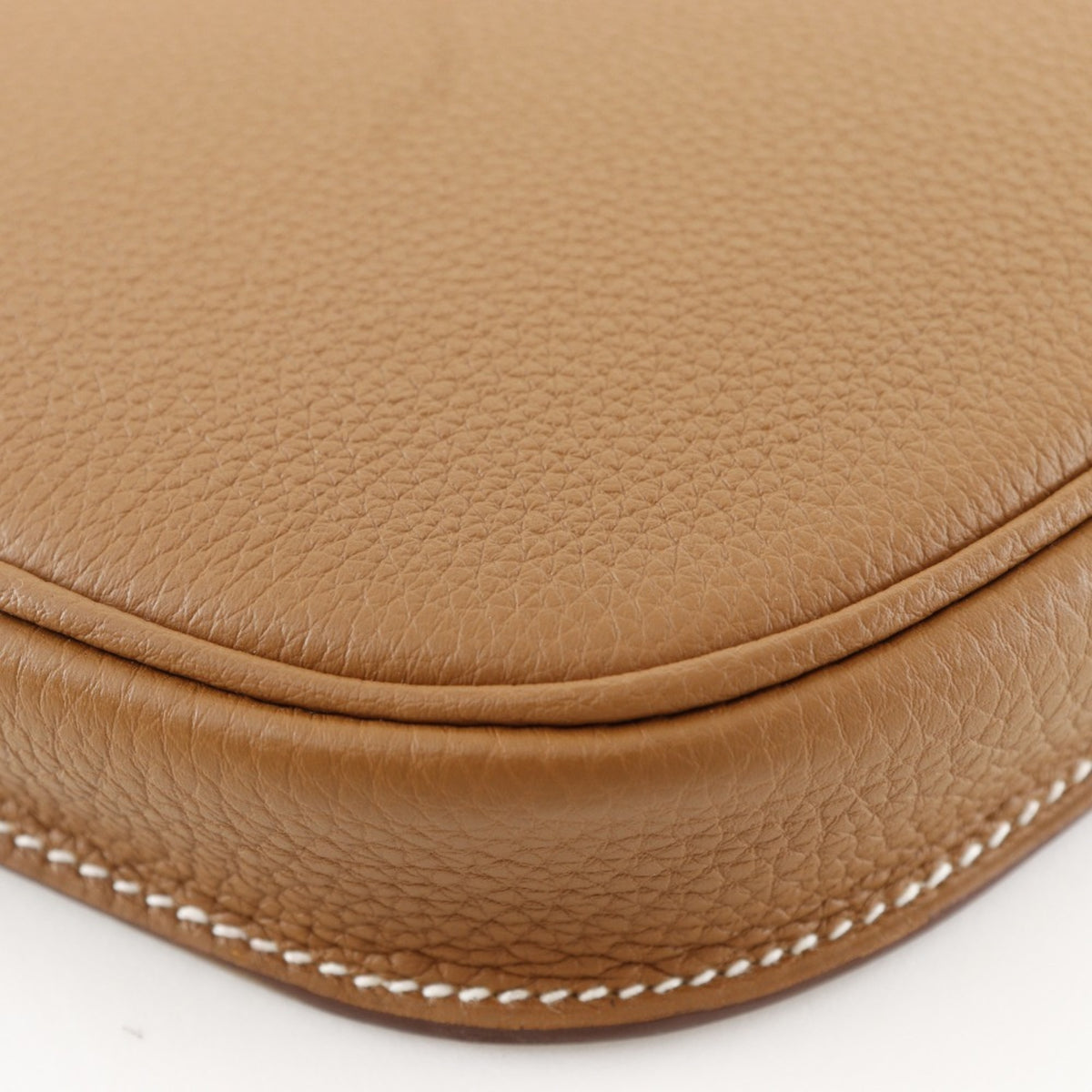 Hermes Brown Gold Brown Togo Leather Shoulder Bag (Pre-Owned)