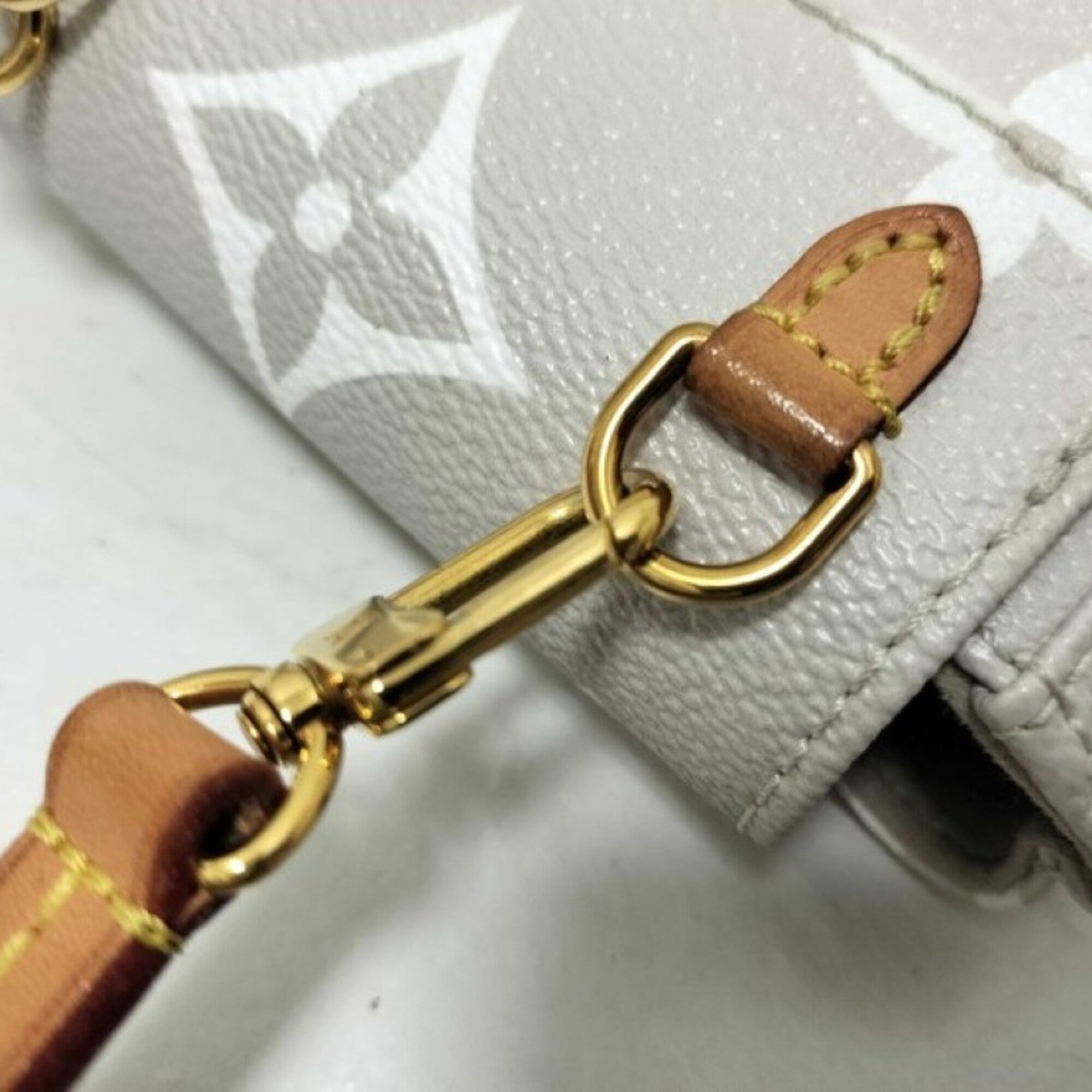 Louis Vuitton Gray Pink Pvc Leather Backpack (Pre-Owned)
