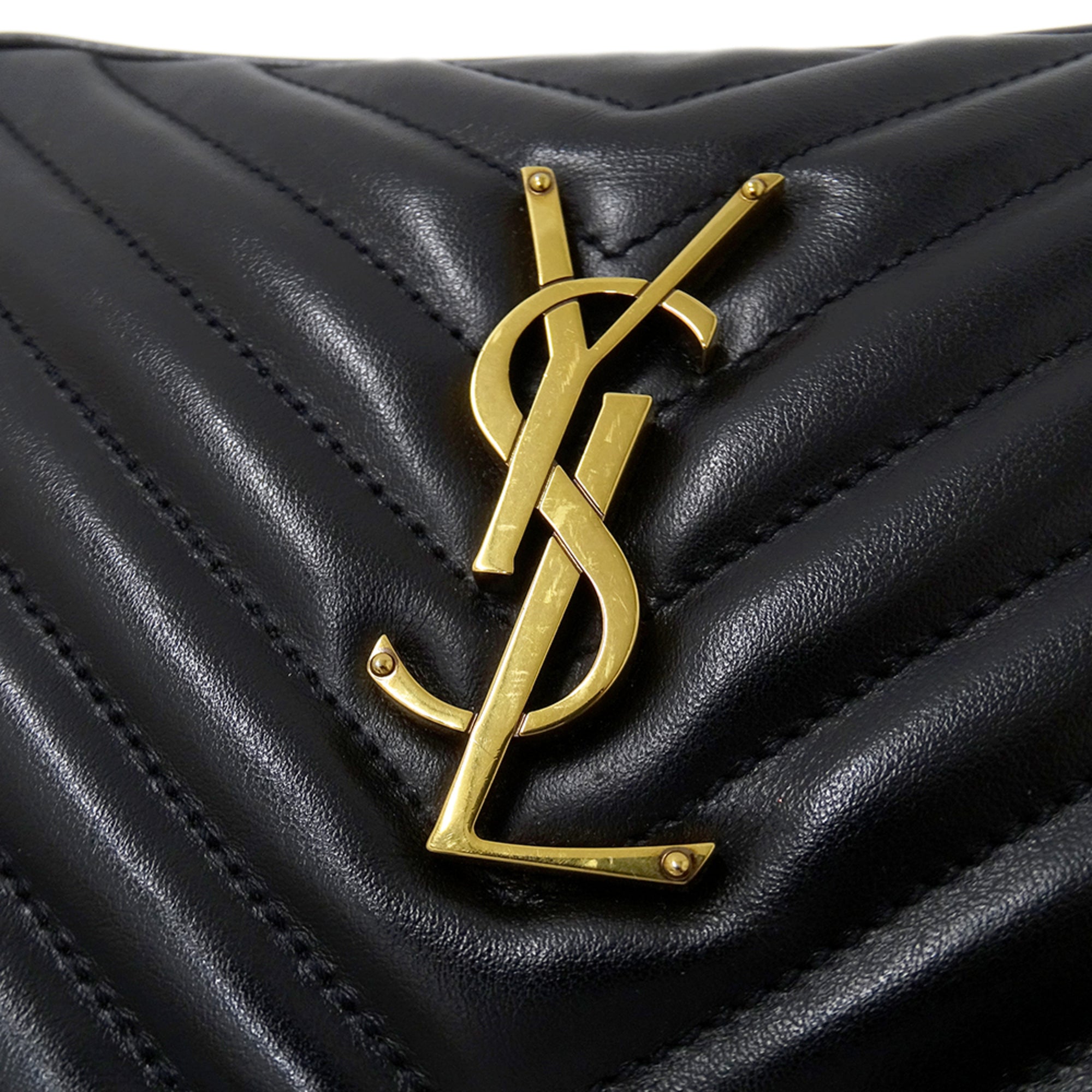 Saint Laurent Black Leather Handbag Shoulder Bag (Pre-Owned)